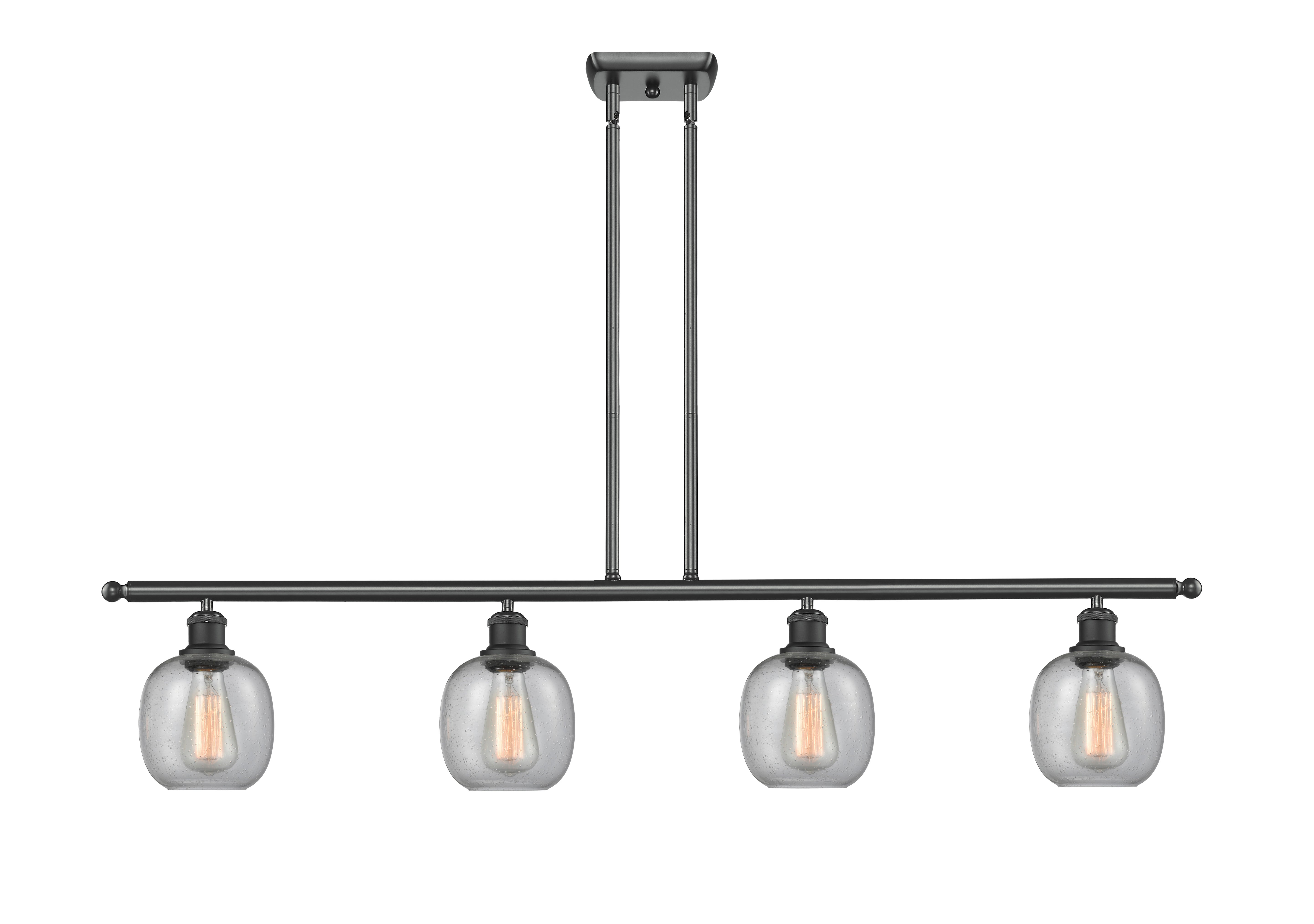 Ballston Island Light Cast Brass Steel Glass