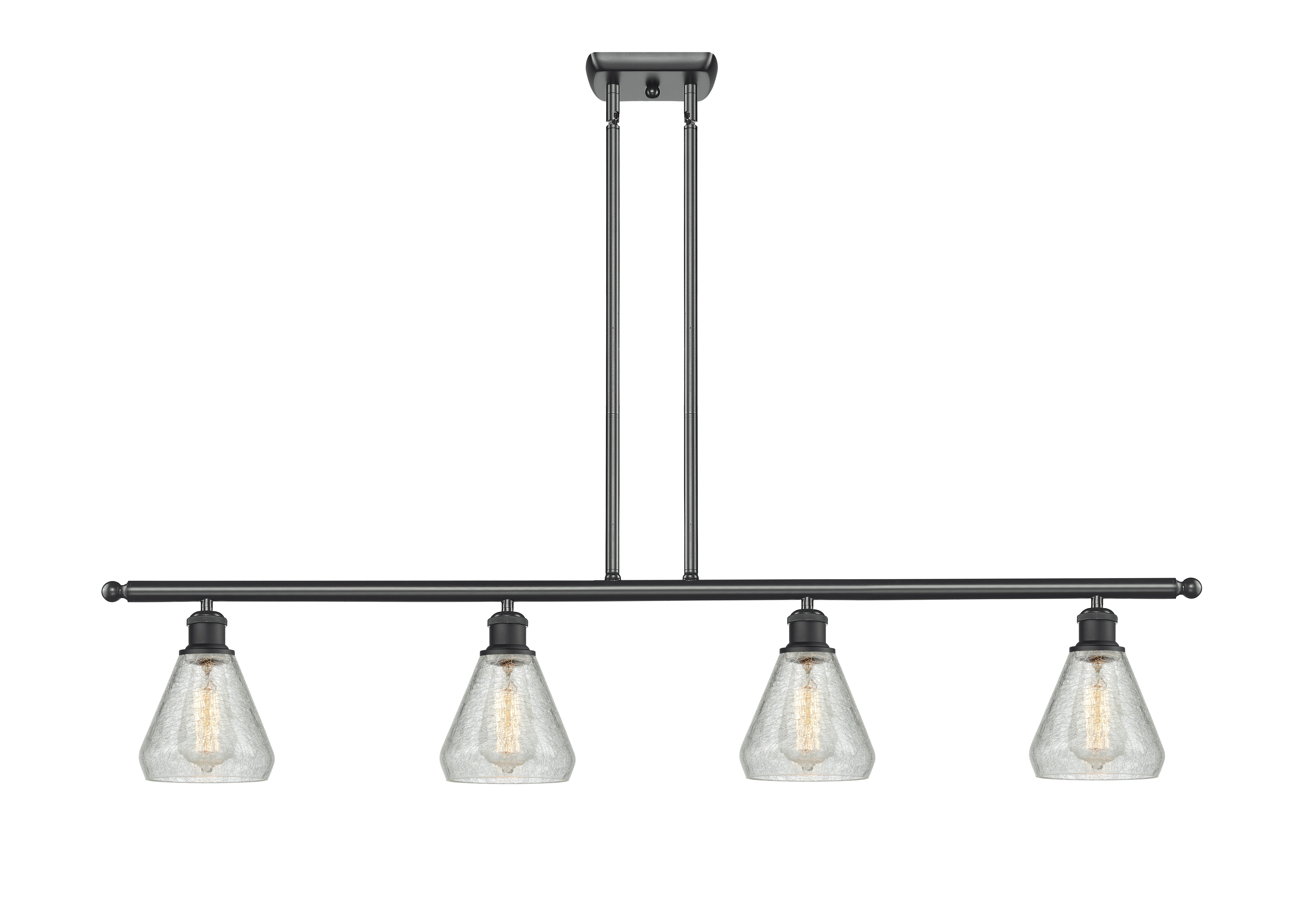 Ballston Island Light Cast Brass Steel Glass