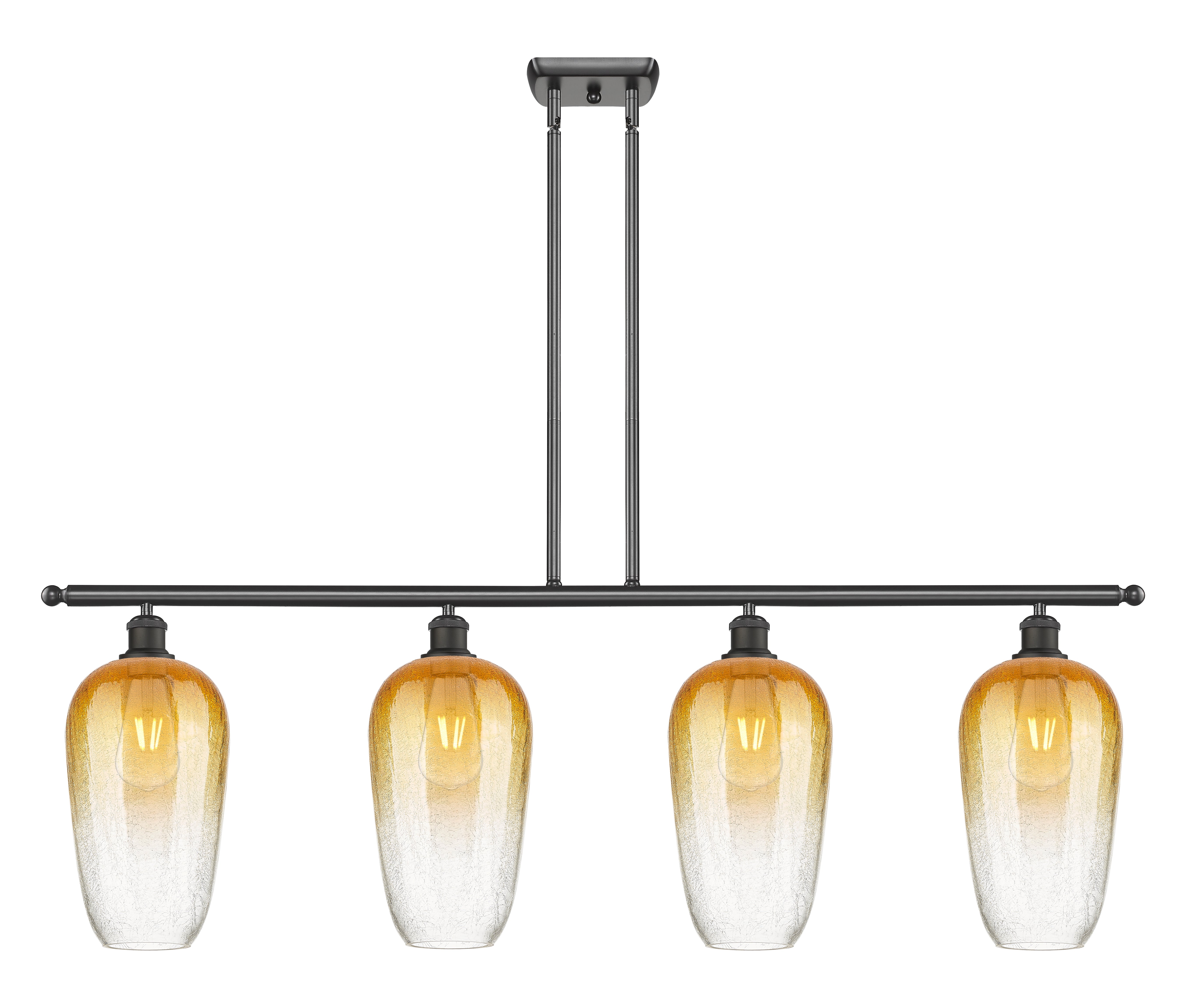 Ballston Island Light Cast Brass Glass Steel