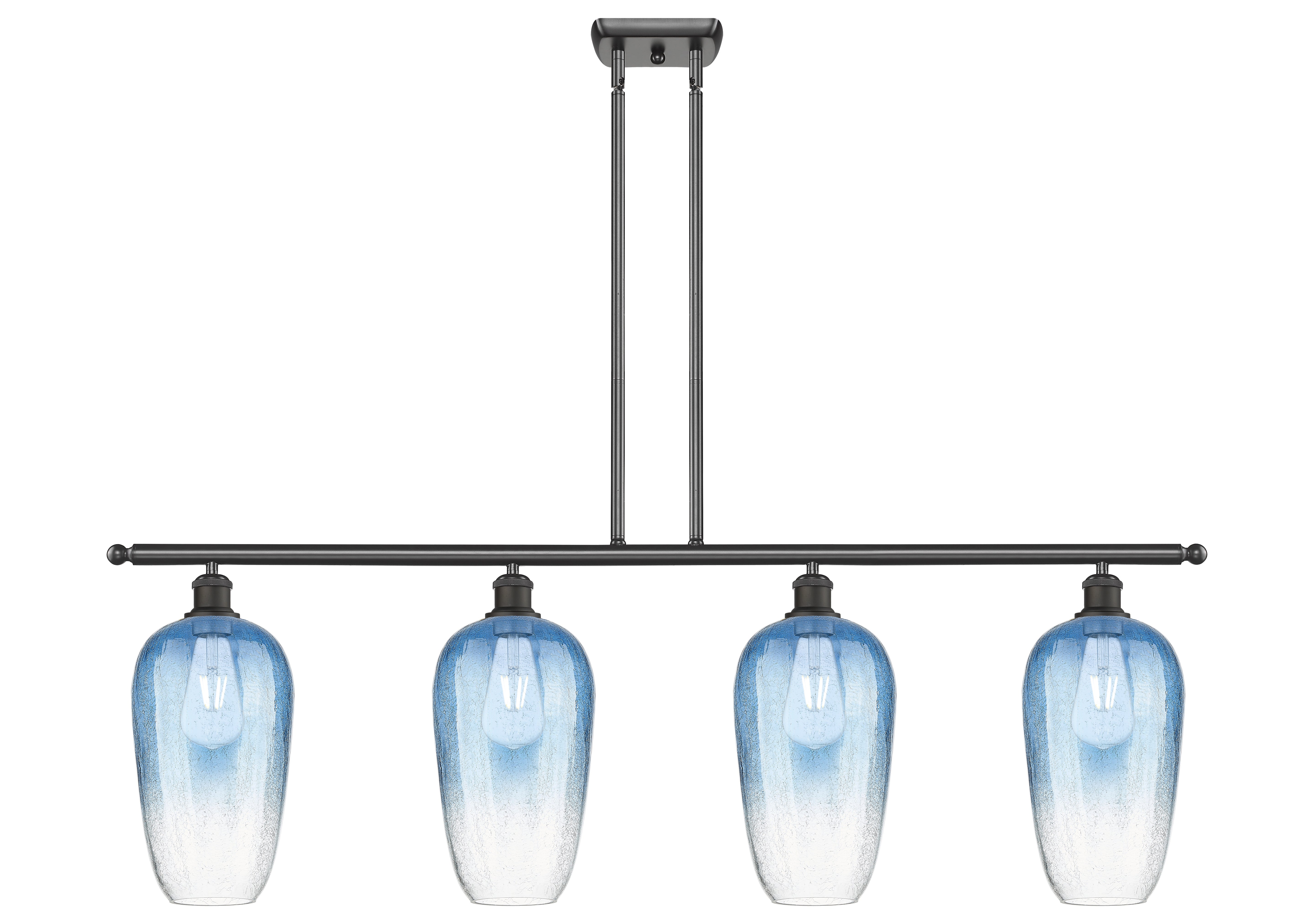 Ballston Island Light Cast Brass Glass Steel
