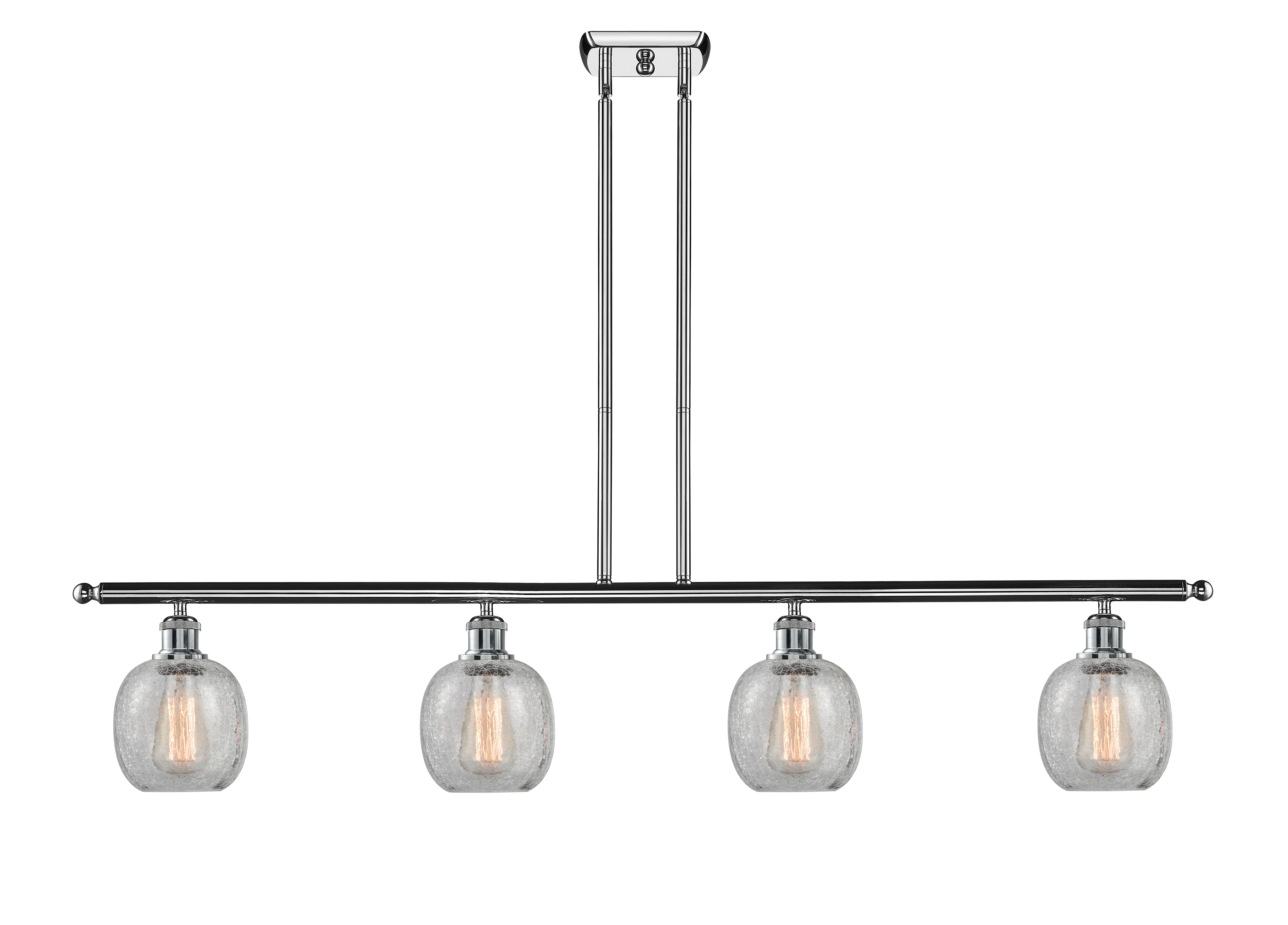 Ballston Island Light Cast Brass Steel Glass
