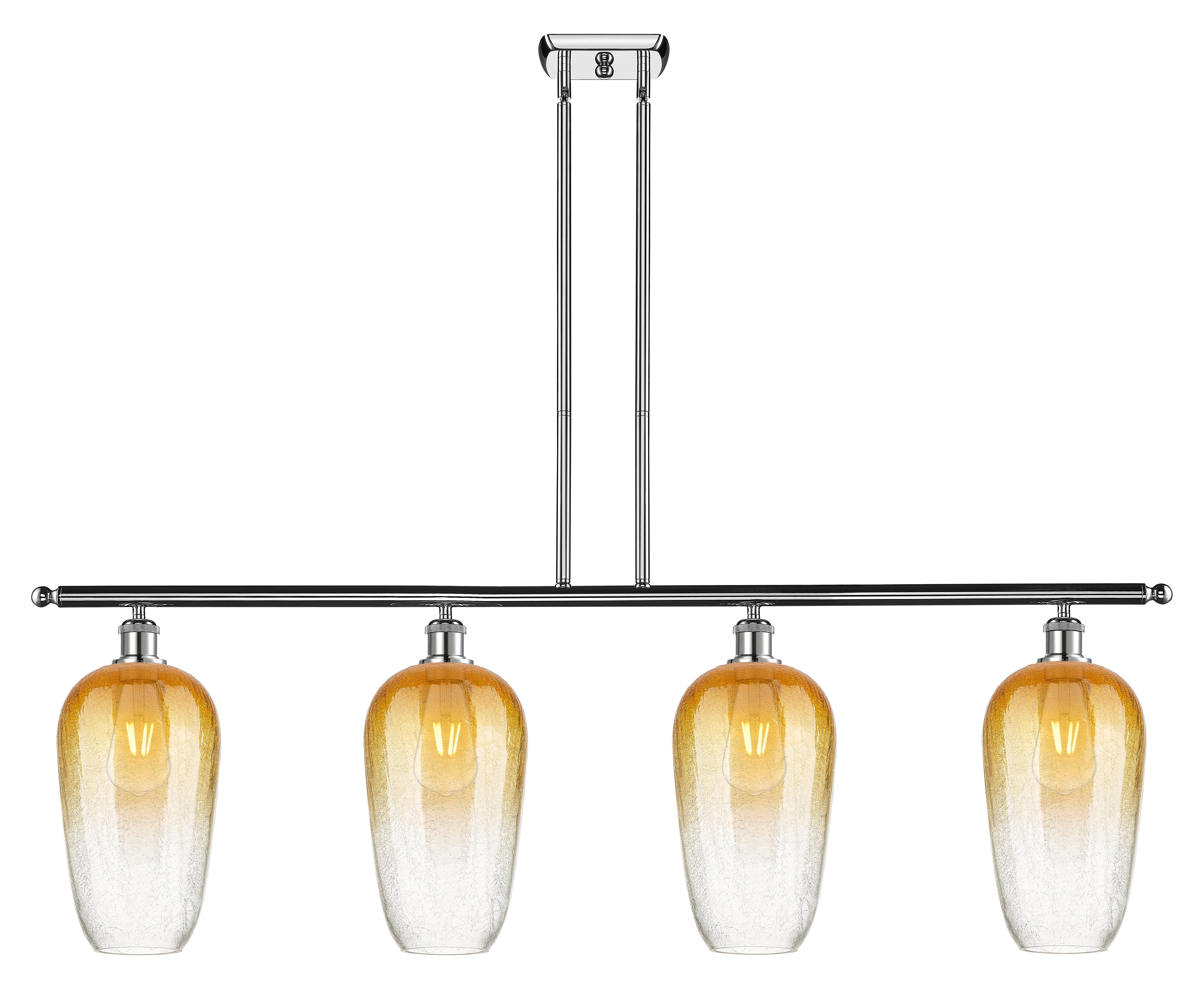 Ballston Island Light Cast Brass Glass Steel