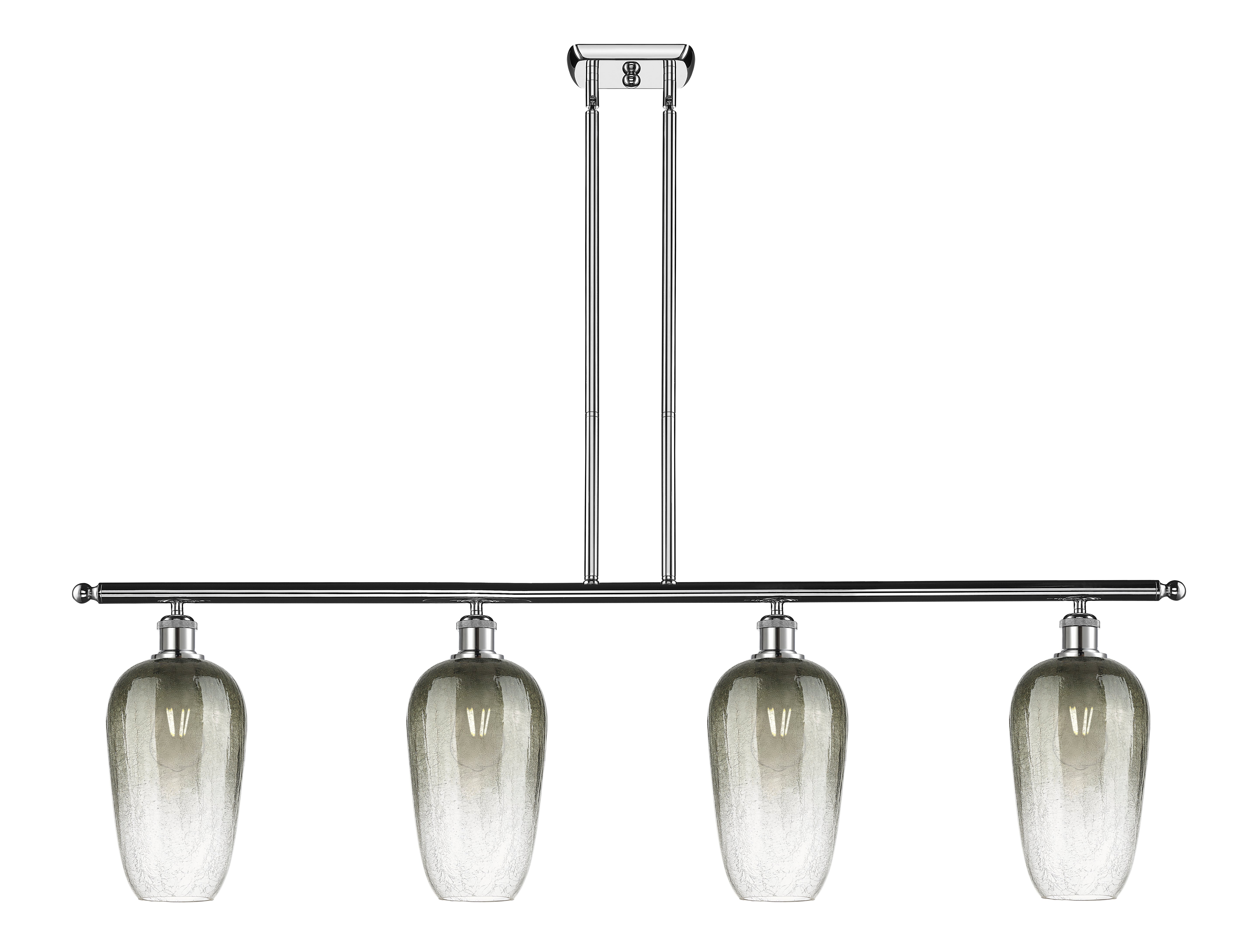 Ballston Island Light Cast Brass Glass Steel