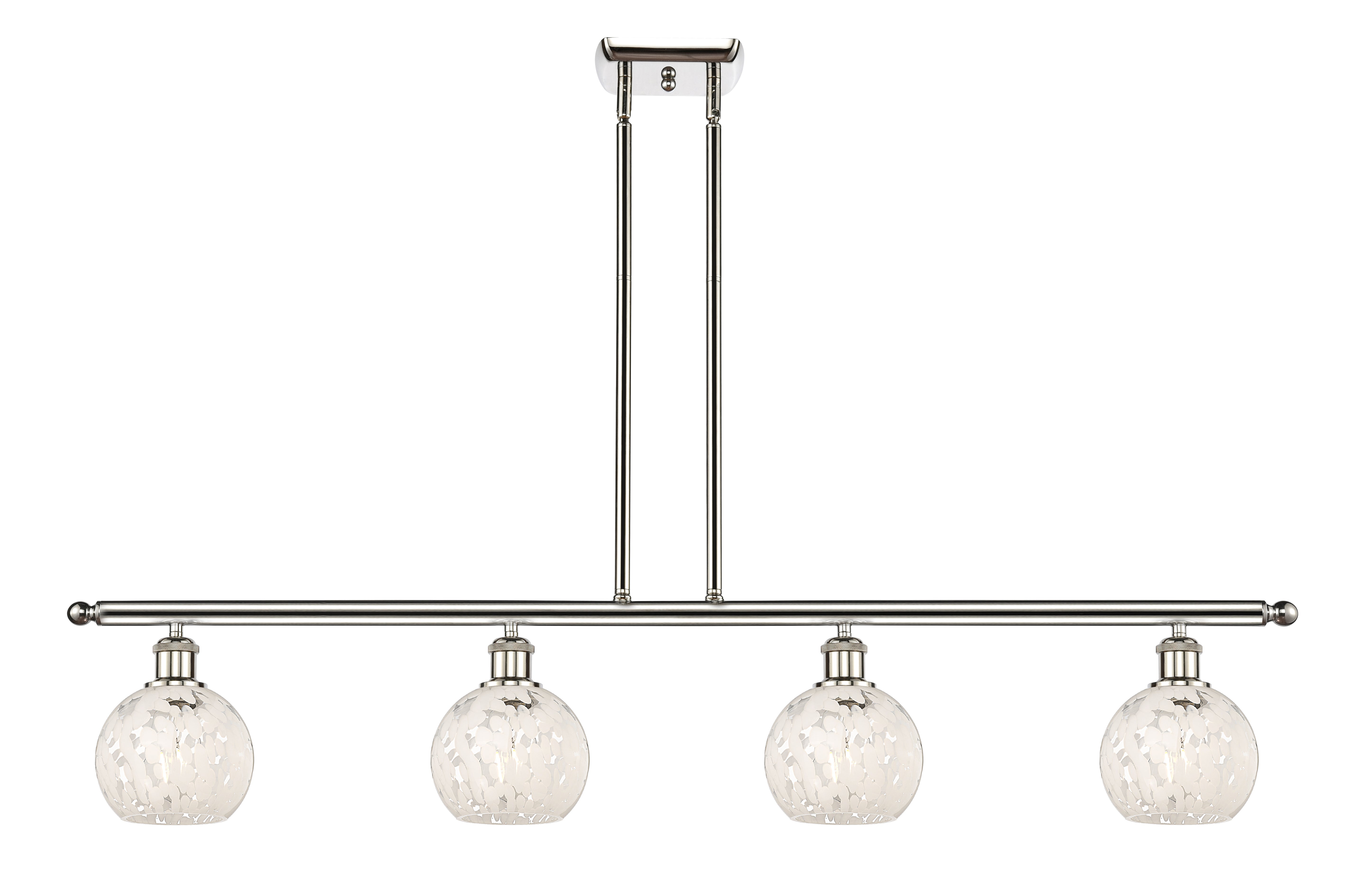 Ballston Island Light Cast Brass Steel Glass