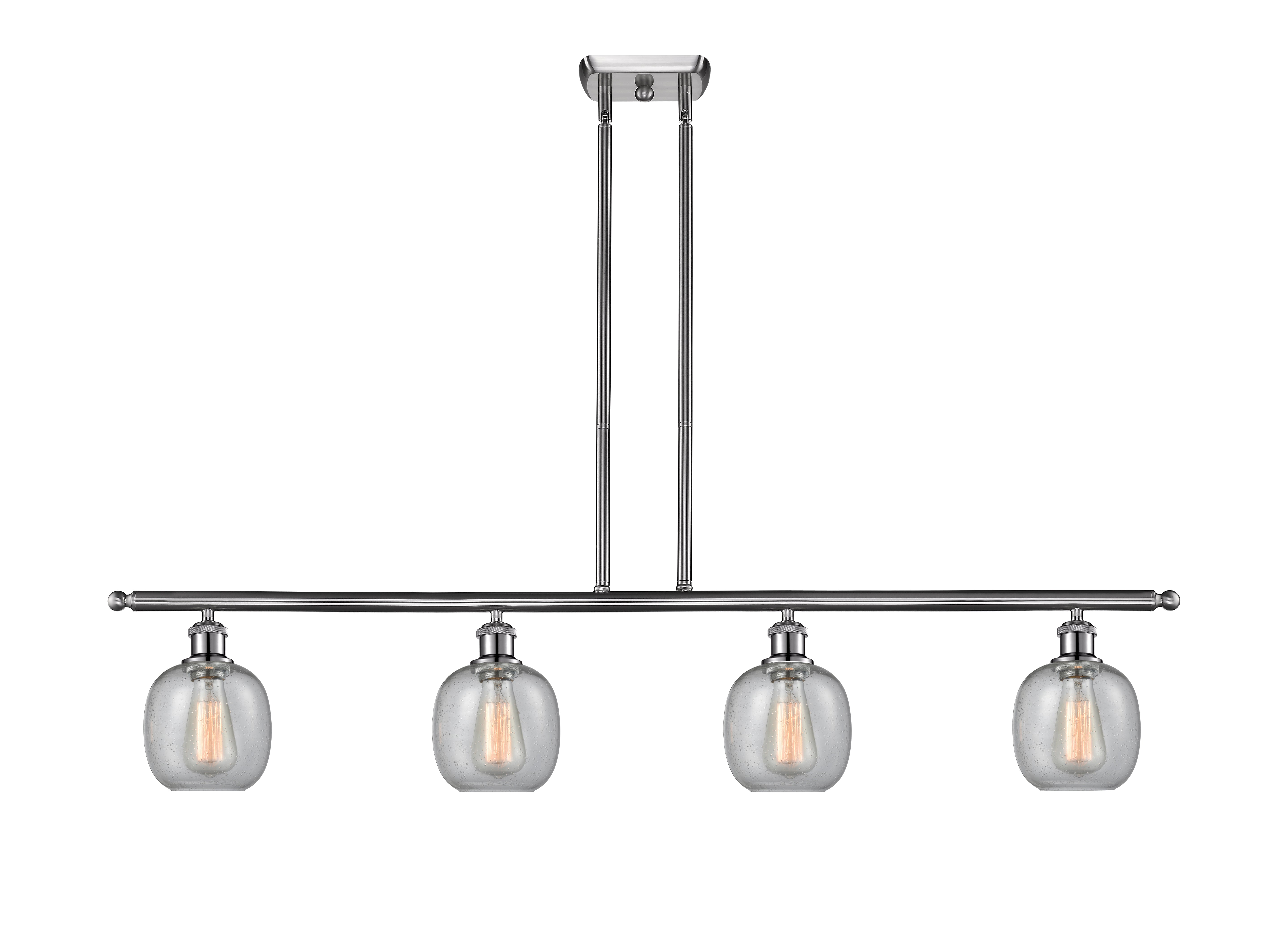 Ballston Island Light Cast Brass Steel Glass
