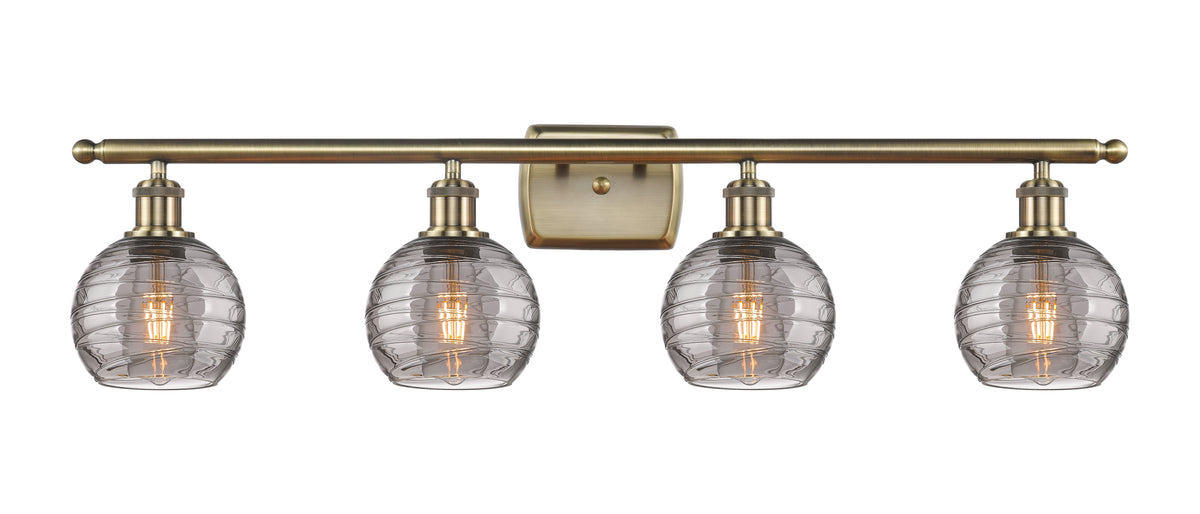 Athens Deco Swirl 36-Inch 4-Light Bath Vanity Light 9.125-Inch High