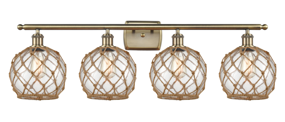 Farmhouse Rope 38-Inch 4-Light Bath Vanity Light