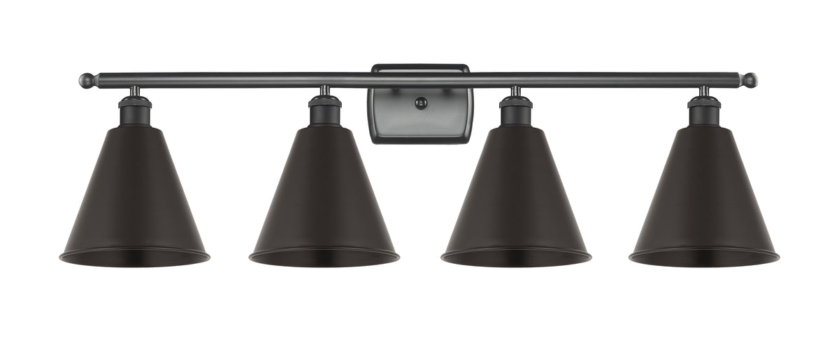 Berkshire Metal 38-Inch 4-Light Bath Vanity Light with LED Bulbs