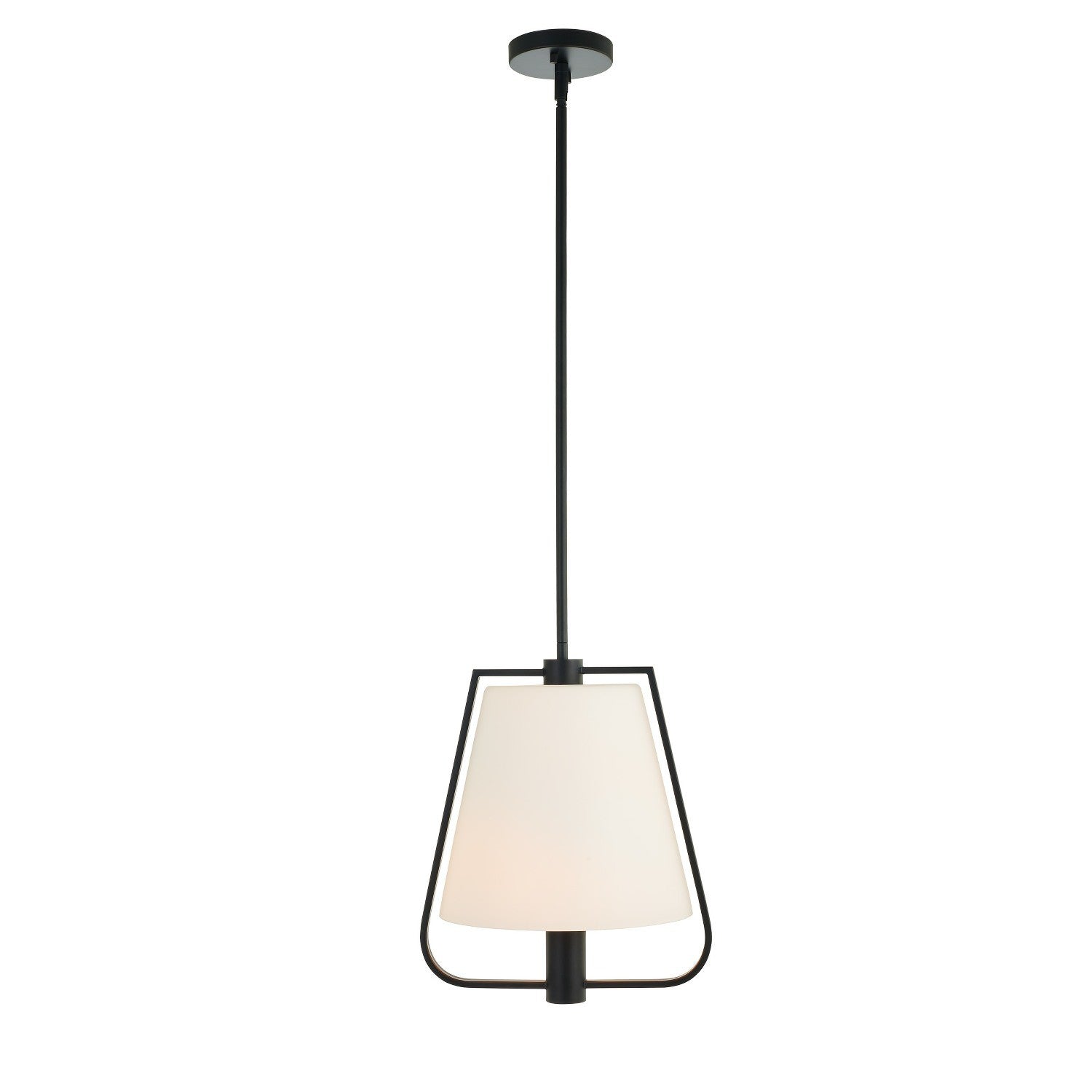 24'' Marco 1 Light Matte Black Pendant