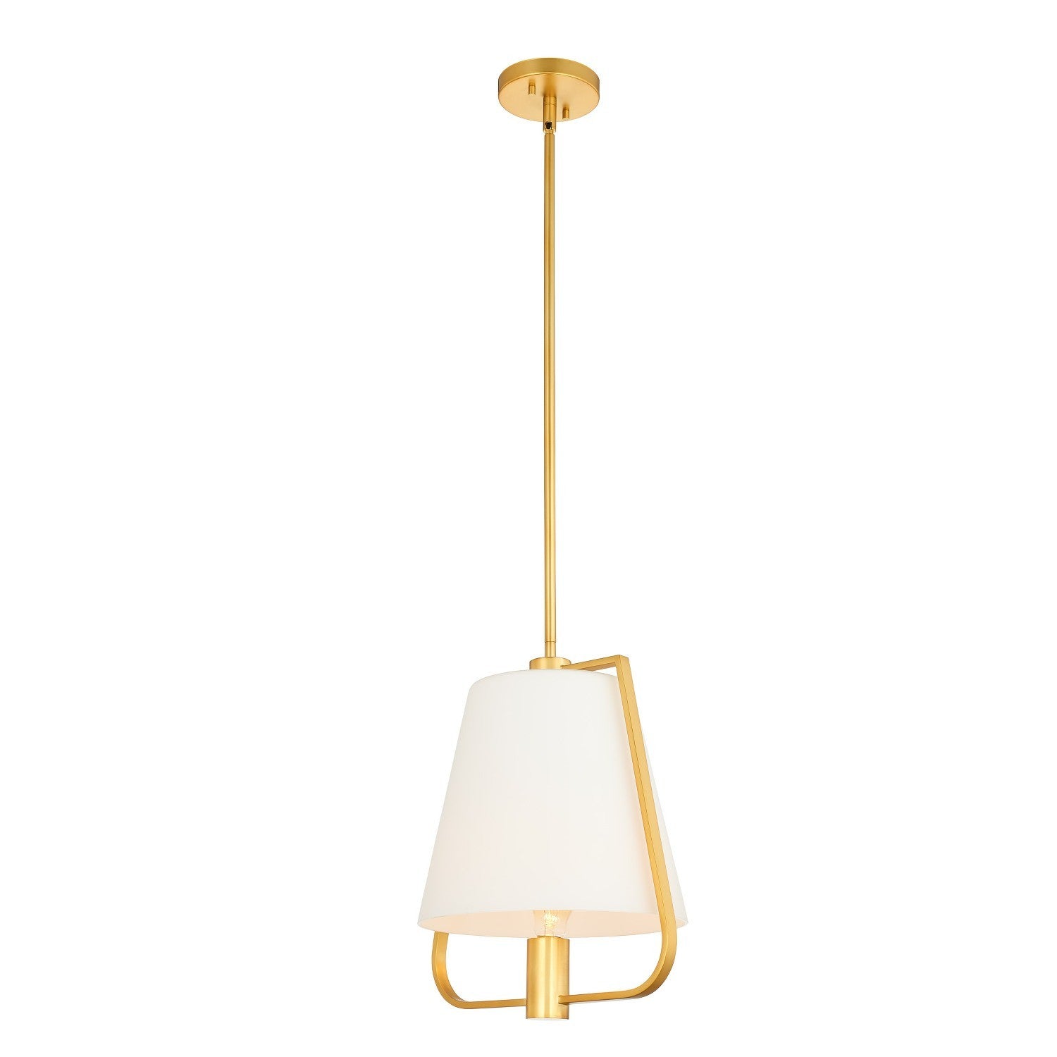 24'' Marco 1 Light Winter Brass Pendant