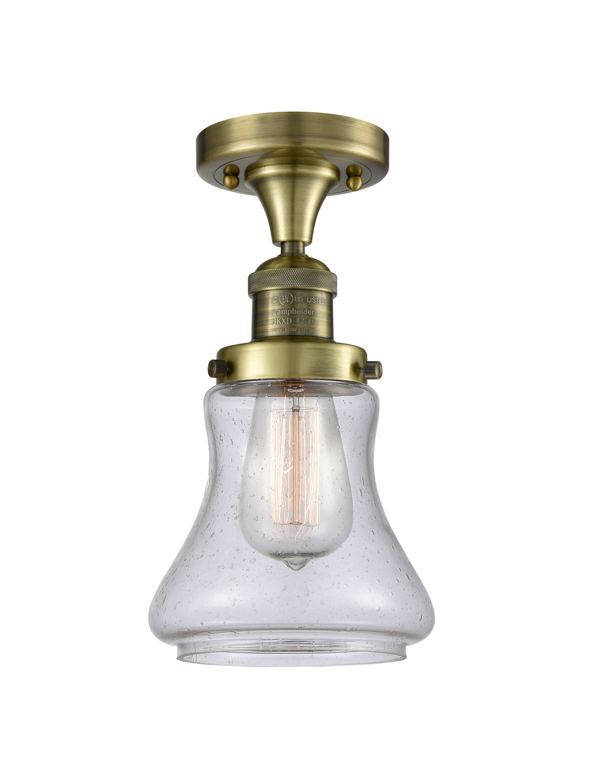 Bellmont 6-Inch 1-Light Semi-Flush Mount with LED Bulb 11.5-Inch High