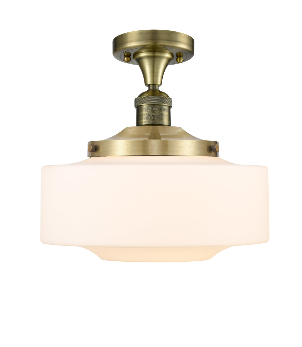 Bridgeton 12-Inch 1-Light Semi-Flush Mount