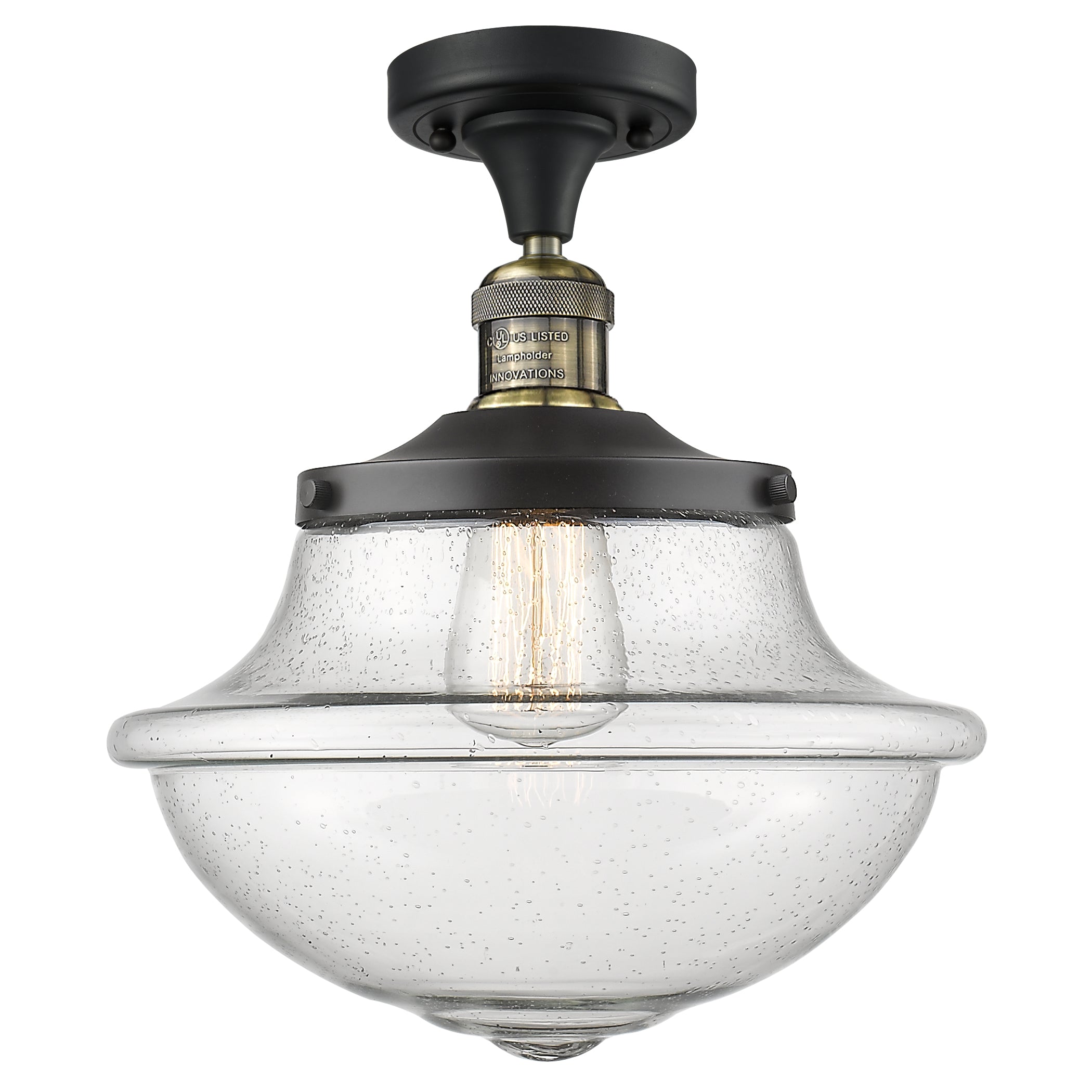 Franklin Semi-Flush Mount Brushed Satin Nickel