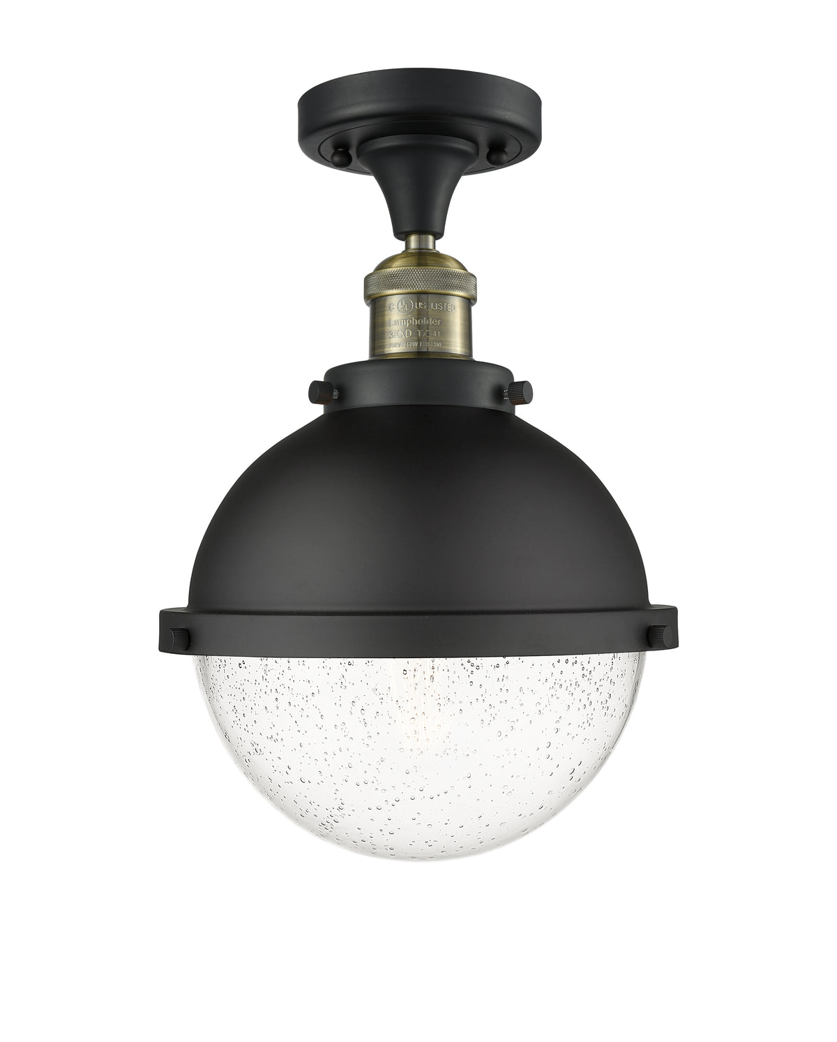 Hampden 9-Inch 1-Light Semi-Flush Mount with LED Bulb 13.125-Inch High