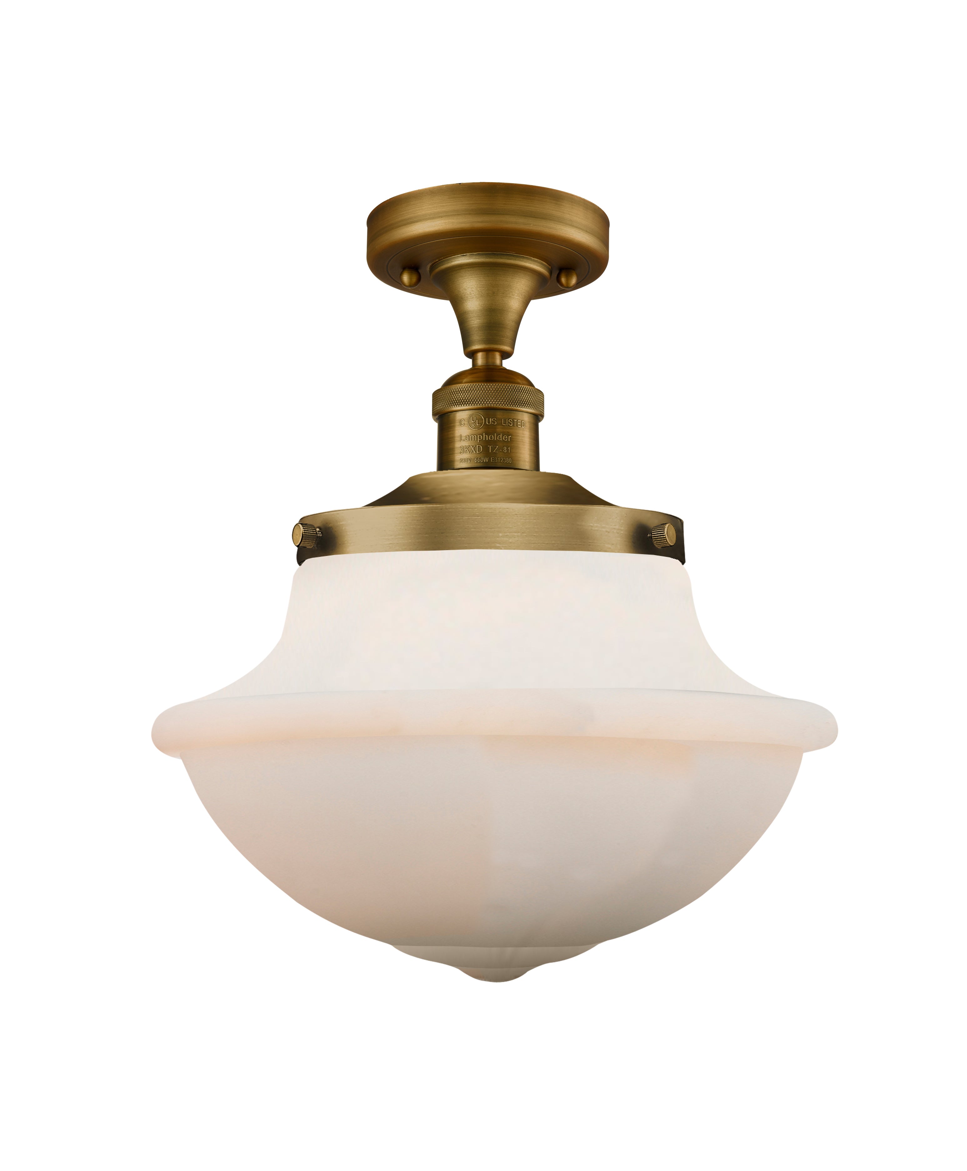 Franklin Semi-Flush Mount Brushed Satin Nickel
