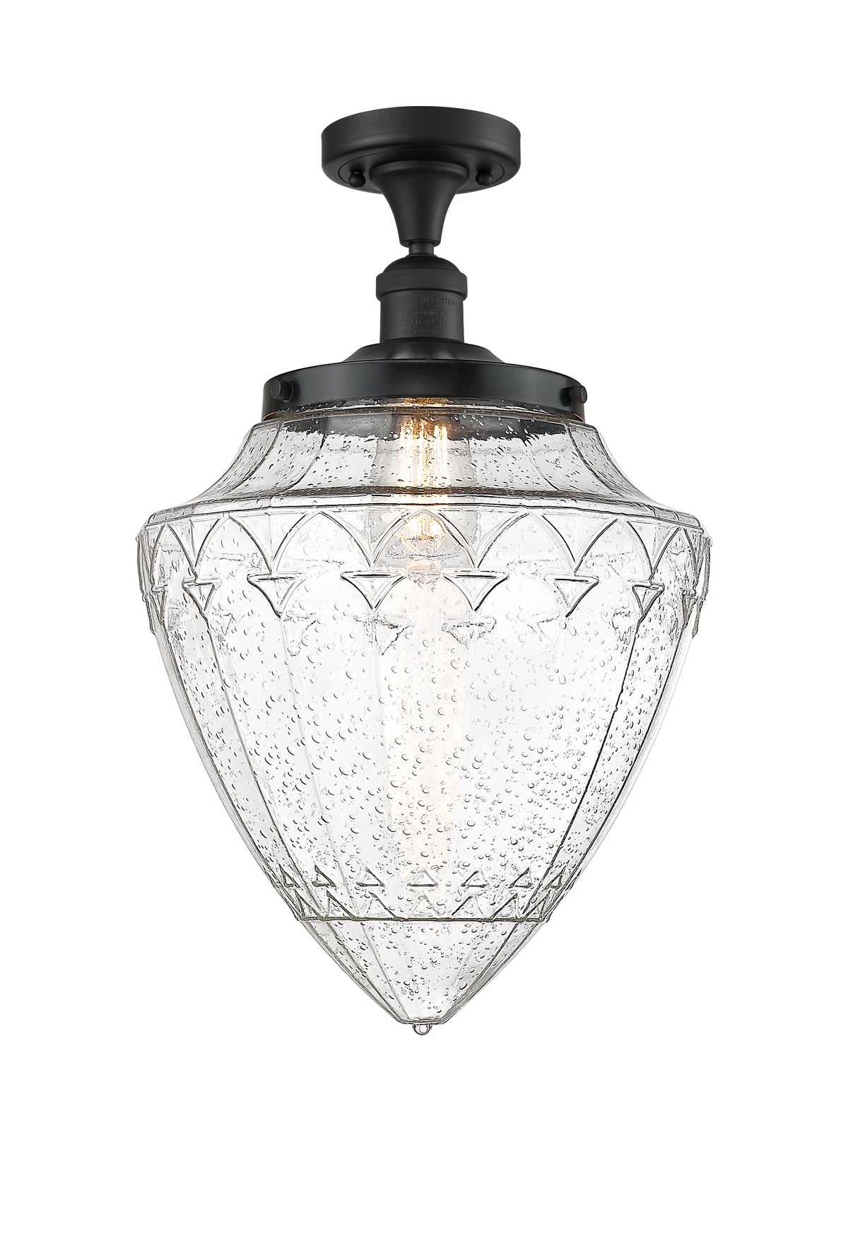 Bullet 12-Inch 1-Light Semi-Flush Mount with LED Bulb