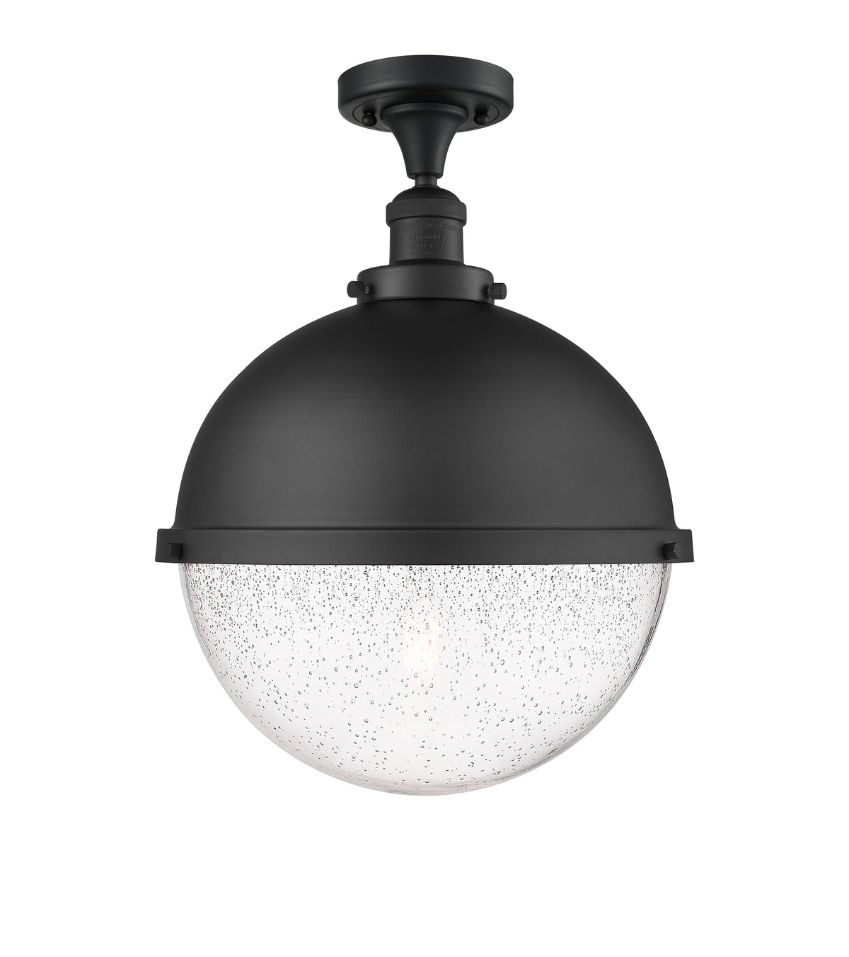 Hampden 13-Inch 1-Light Semi-Flush Mount with LED Bulb 17.25-Inch High