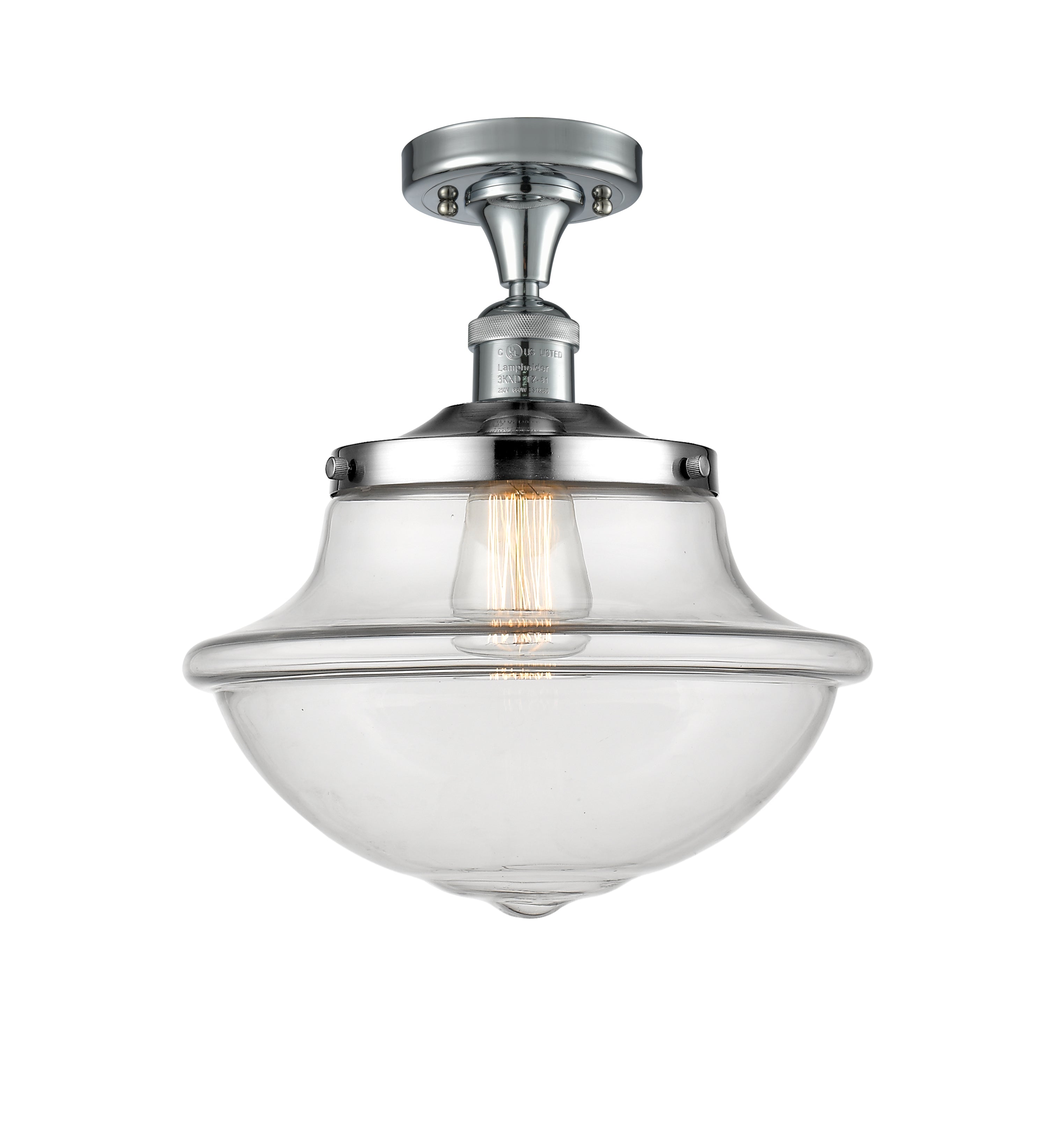 Franklin Semi-Flush Mount Brushed Satin Nickel