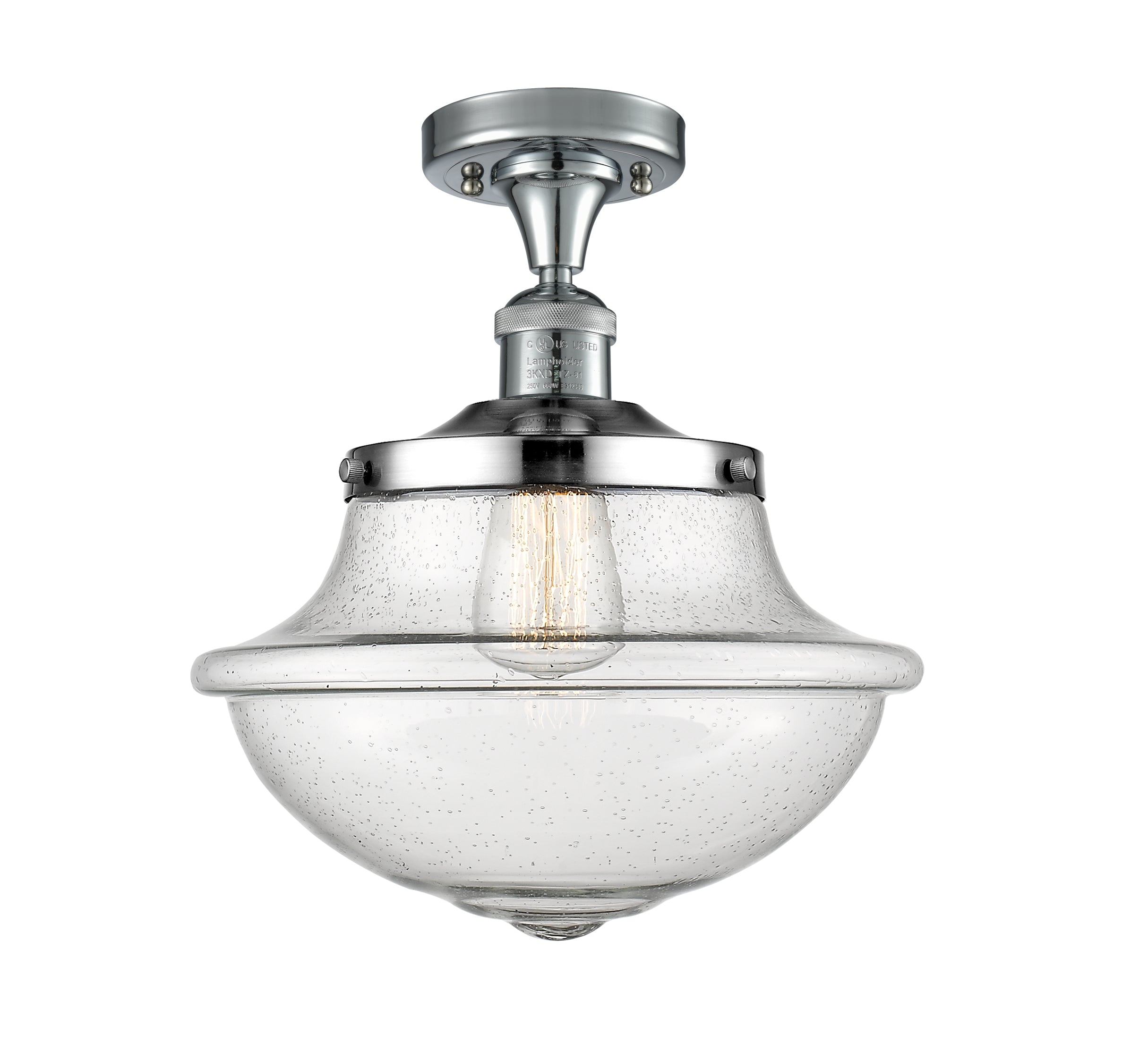 Franklin Semi-Flush Mount Brushed Satin Nickel