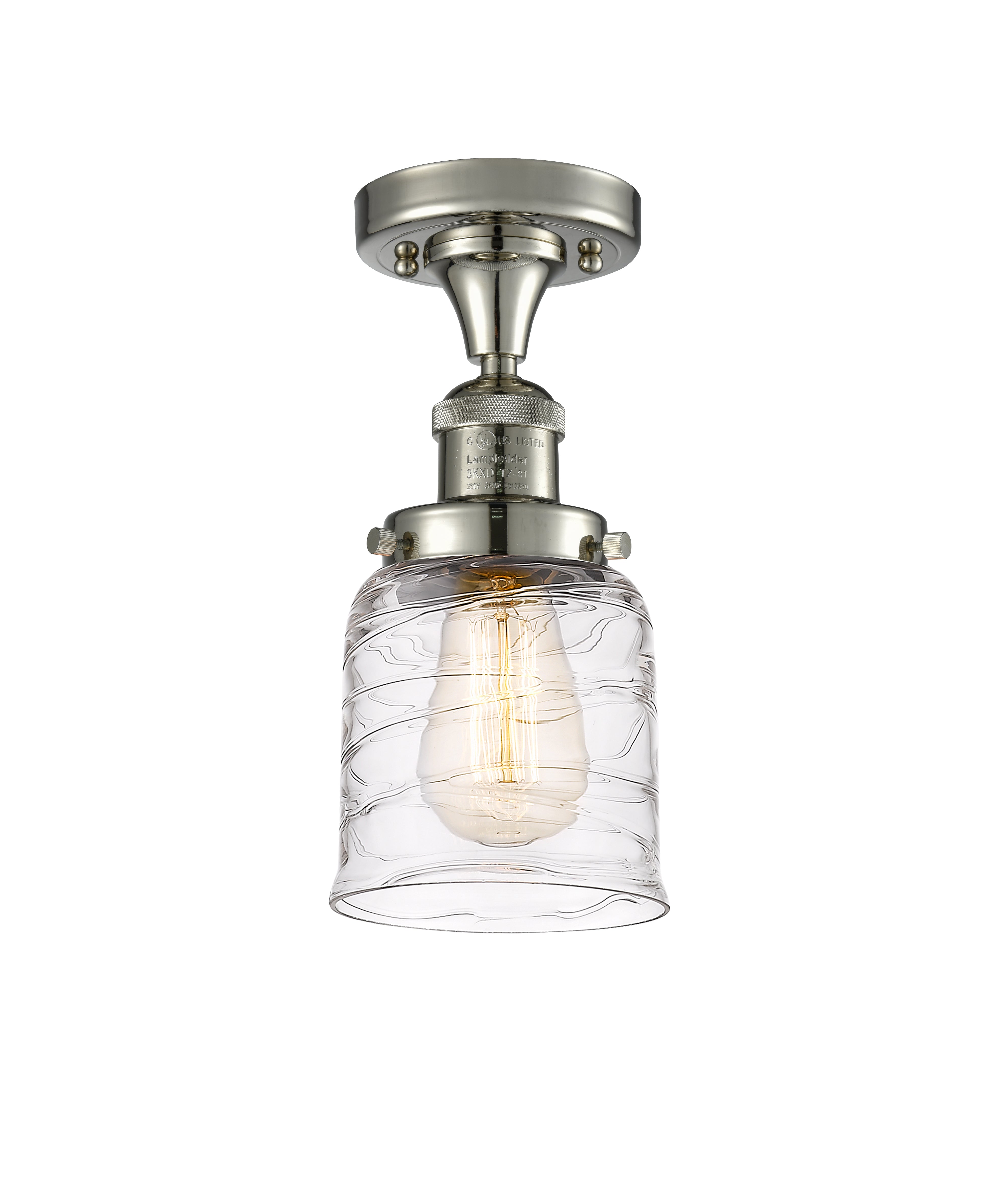 Franklin Semi-Flush Mount Brushed Satin Nickel