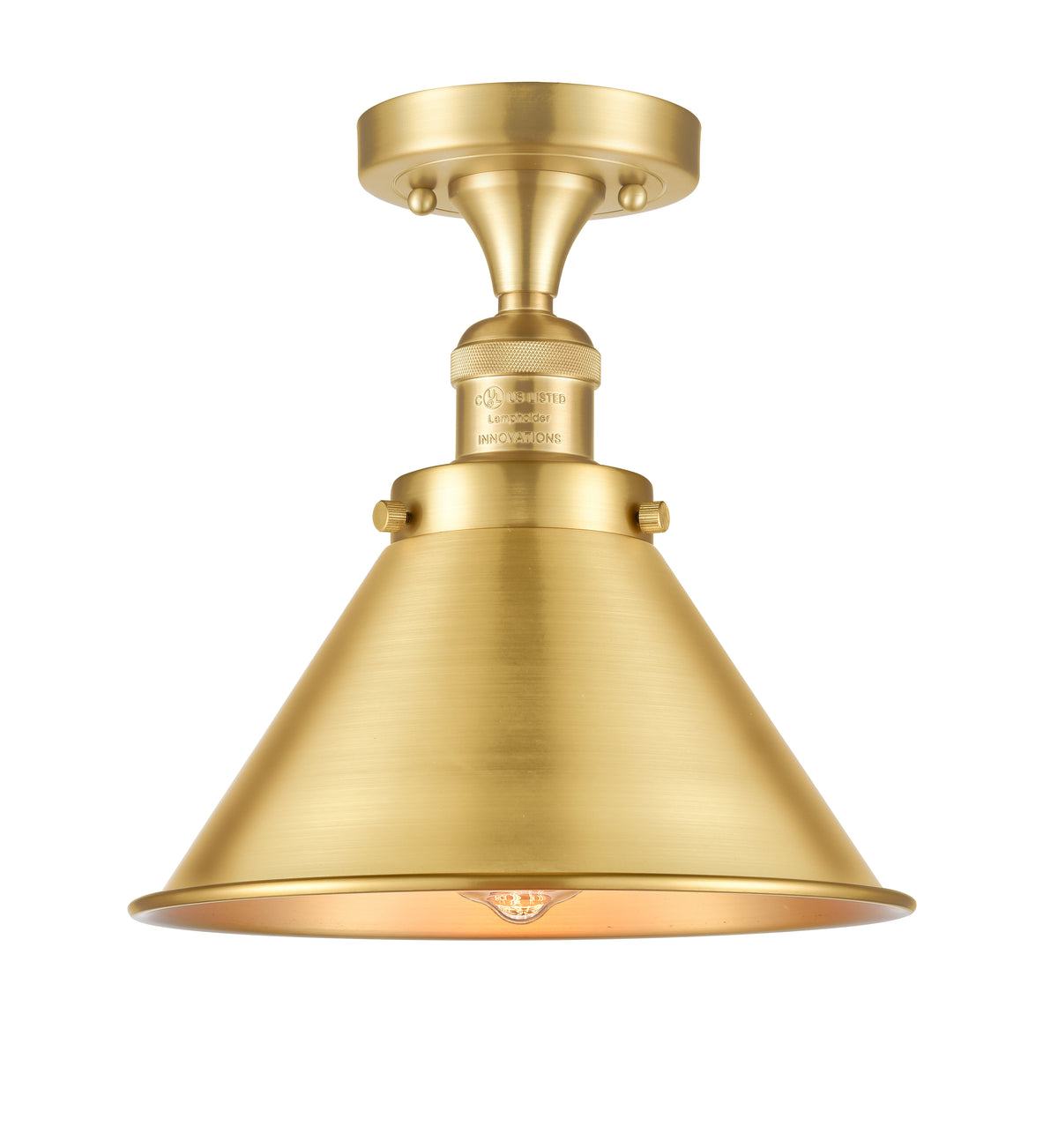 Briarcliff 10-Inch 1-Light Semi-Flush Mount 11-Inch High