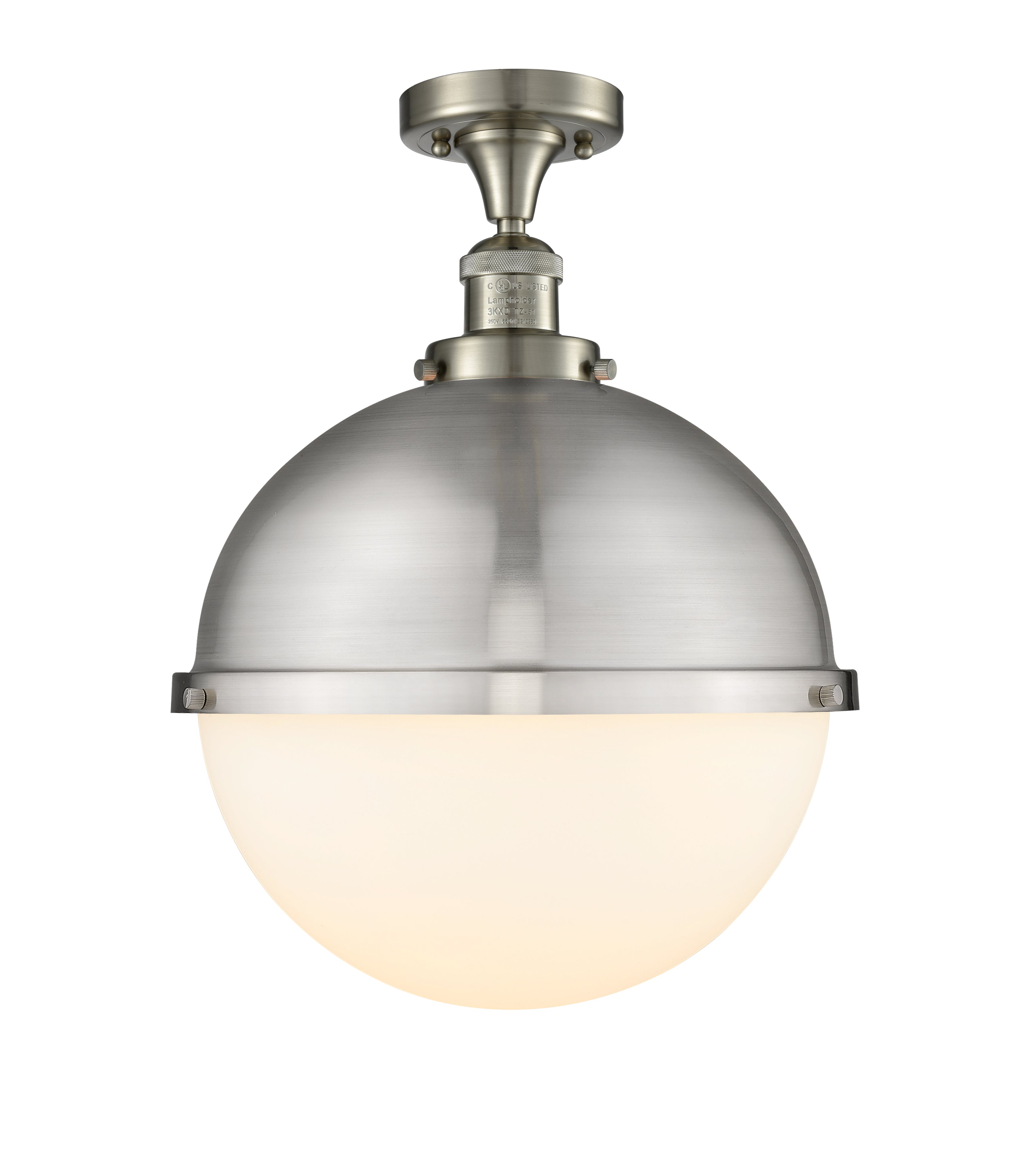 Franklin Semi-Flush Mount Brushed Satin Nickel