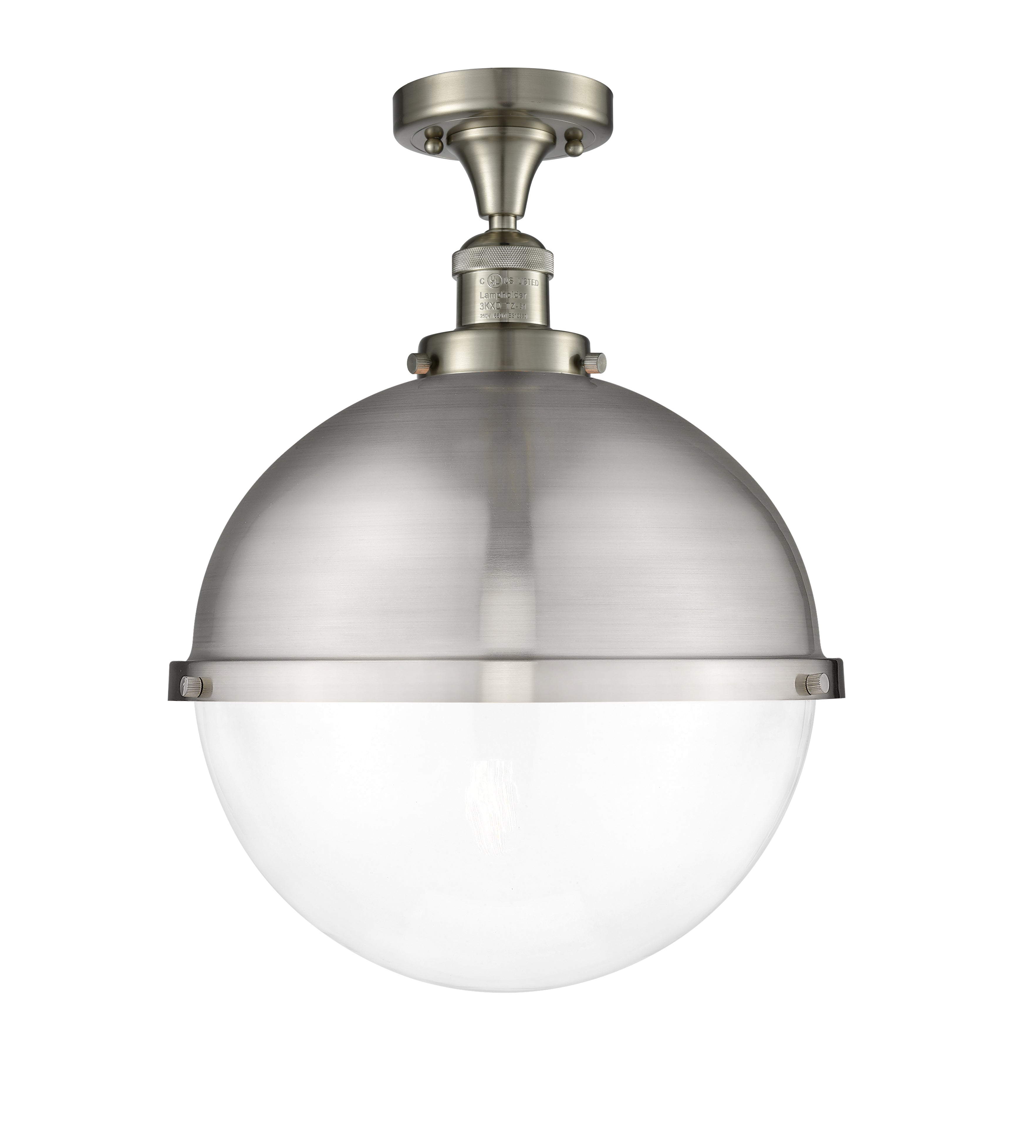Franklin Semi-Flush Mount Brushed Satin Nickel