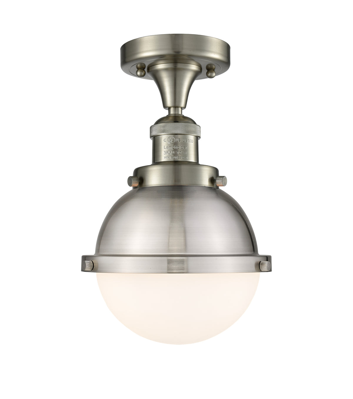 Hampden 7-Inch 1-Light Semi-Flush Mount 11-Inch High