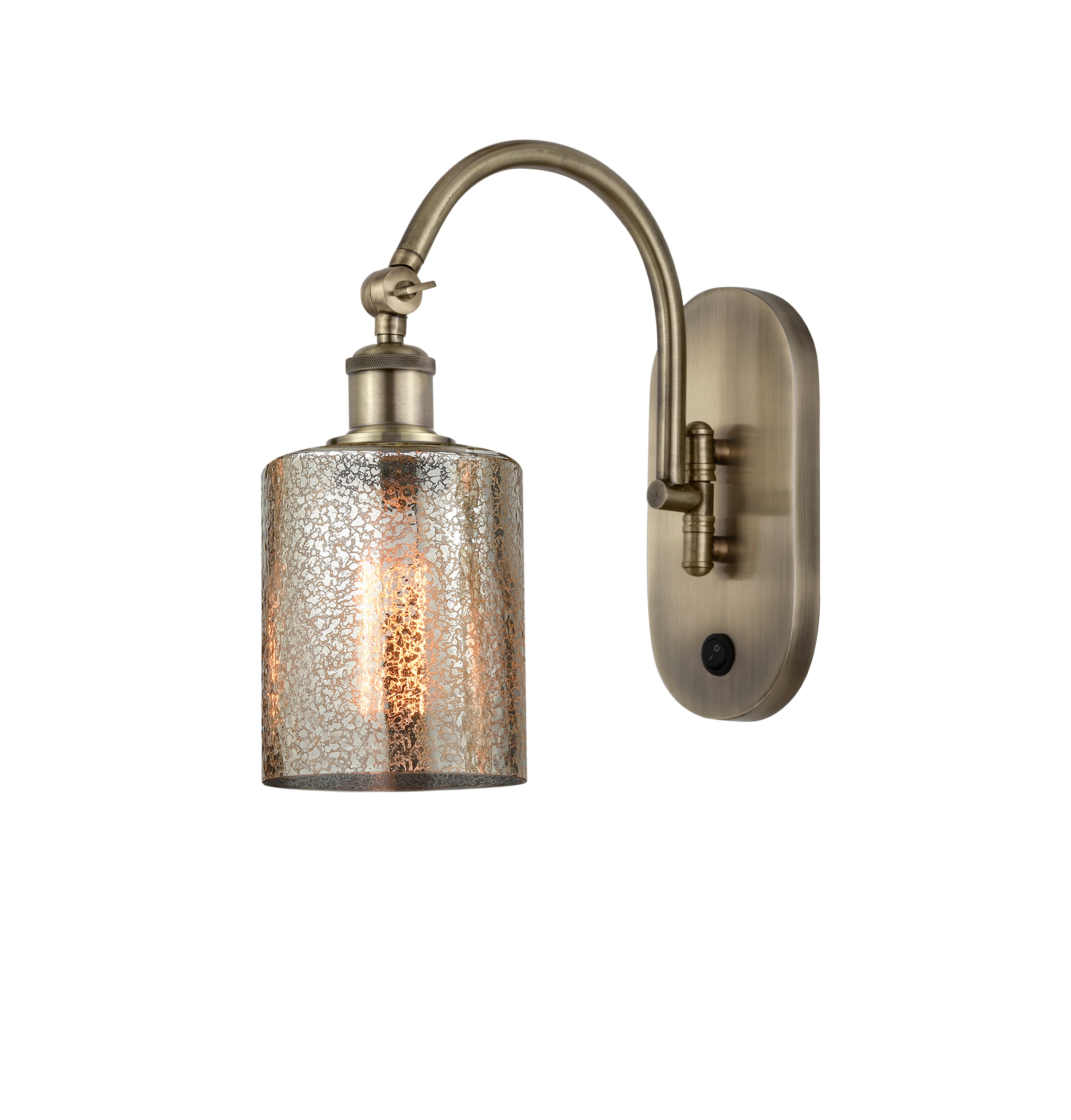 Ballston Swing Arm Cast Brass Glass Steel