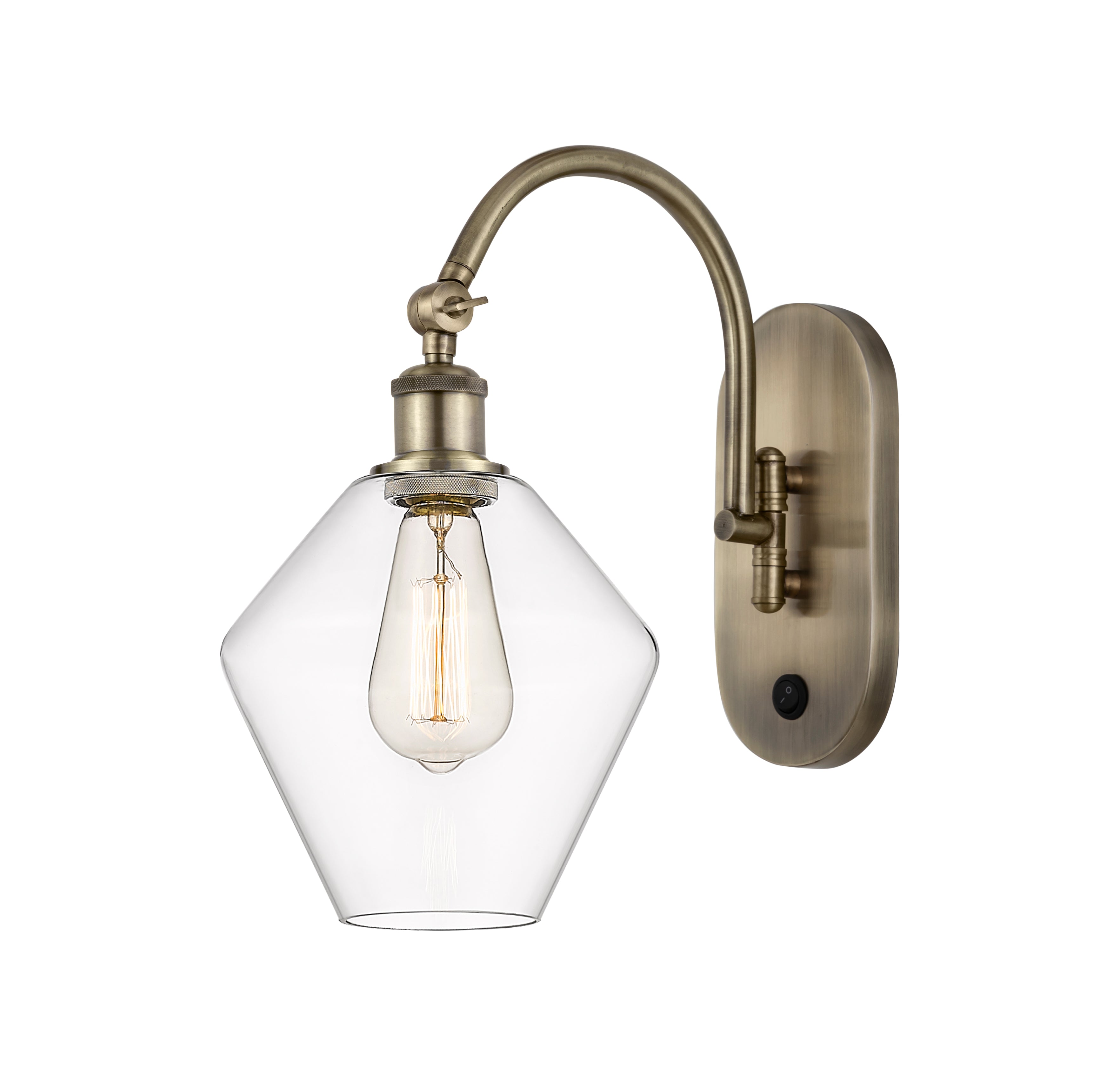 Ballston Swing Arm Cast Brass 17.5 Height