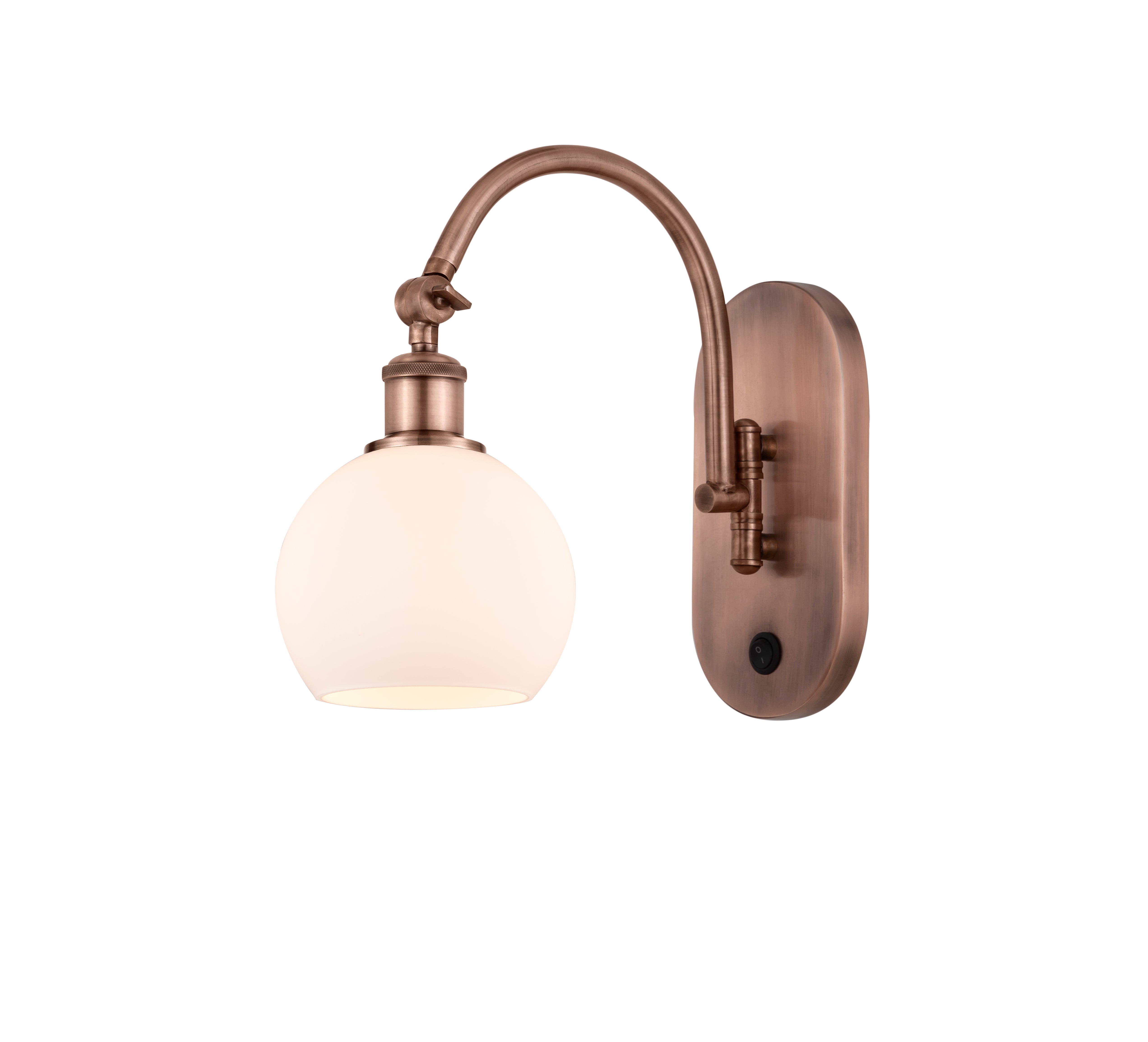 Ballston Swing Arm Cast Brass Steel Glass