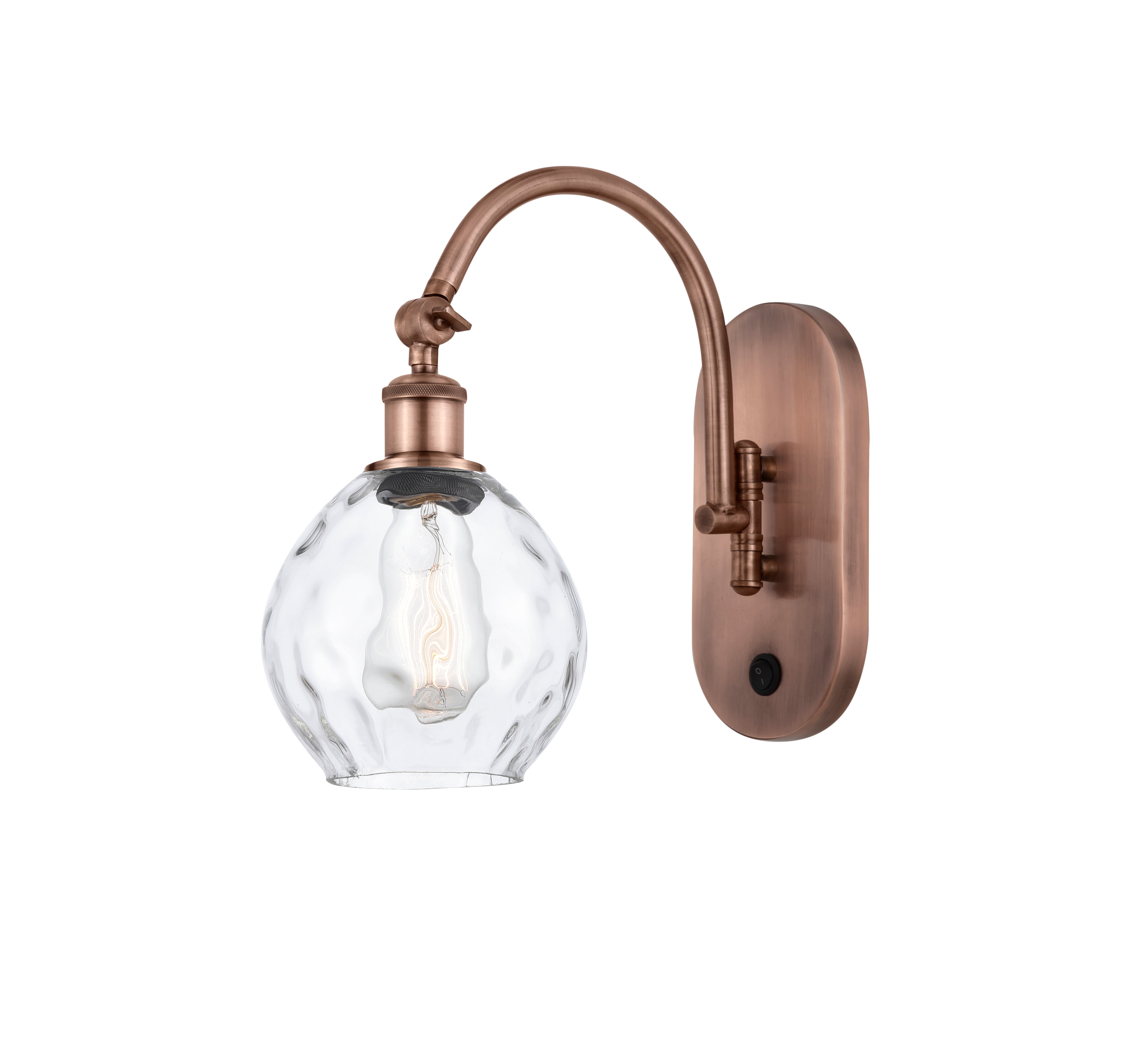 Ballston Swing Arm Cast Brass Steel Glass
