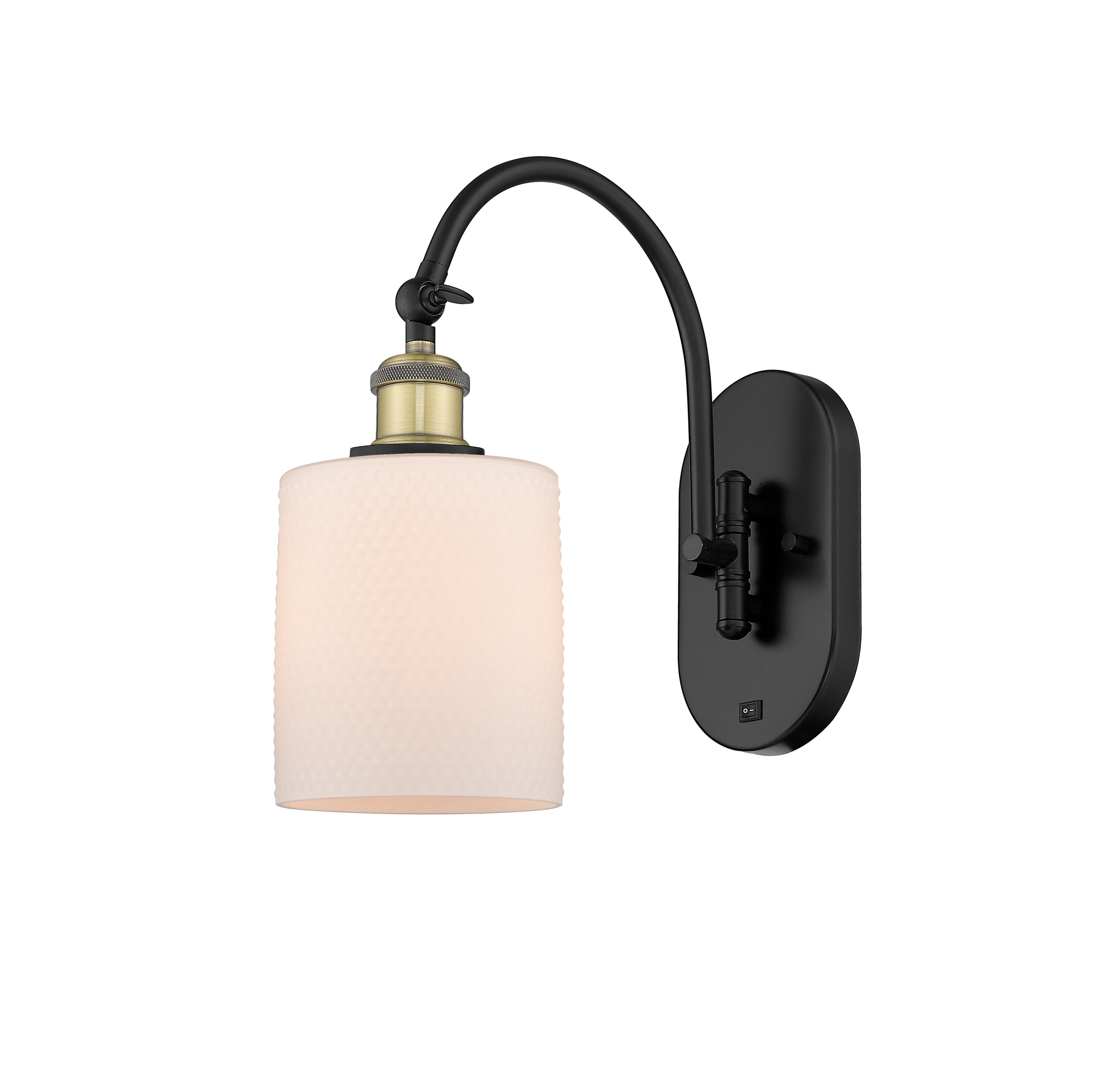 Ballston Swing Arm Cast Brass Glass Steel