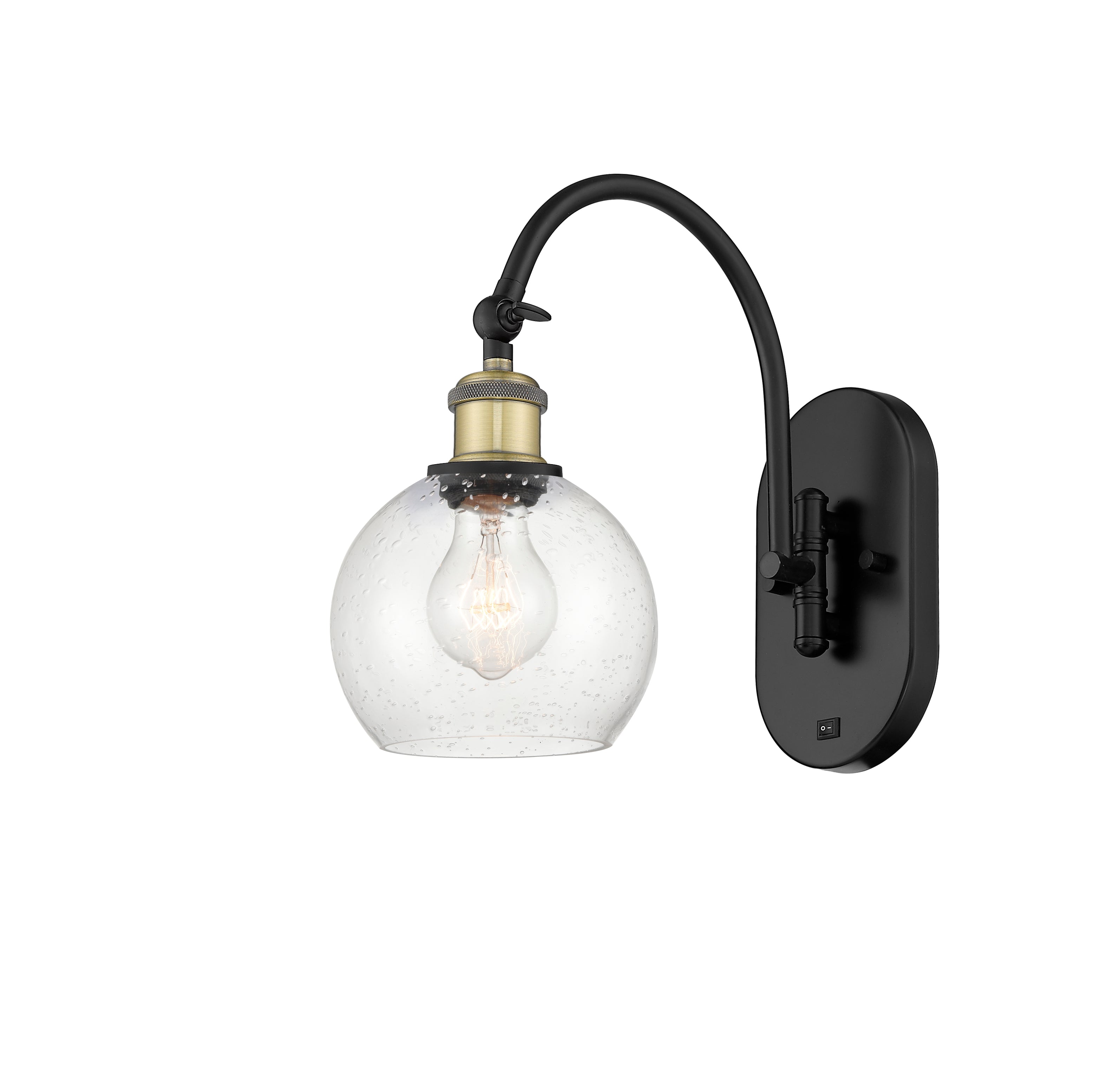 Ballston Swing Arm Cast Brass Steel Glass