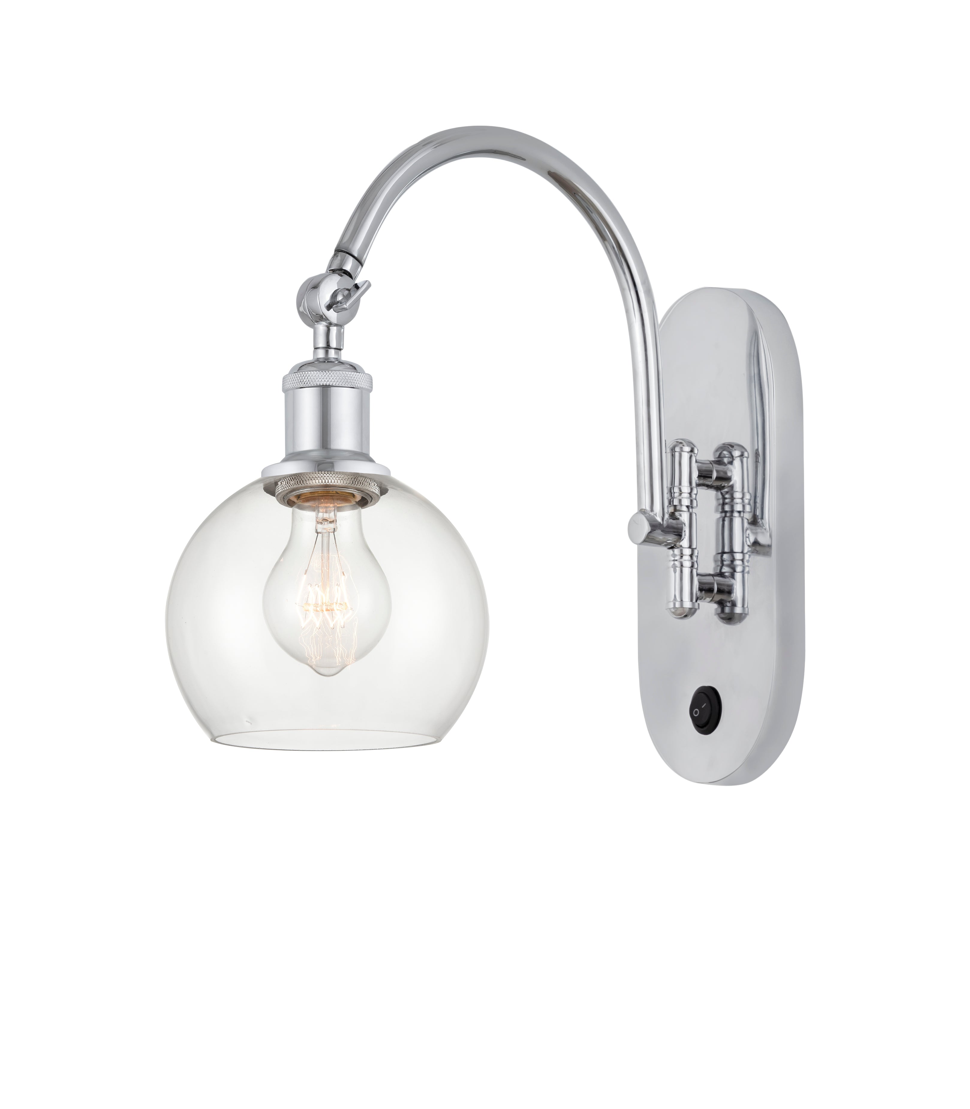 Ballston Swing Arm Cast Brass Steel Glass