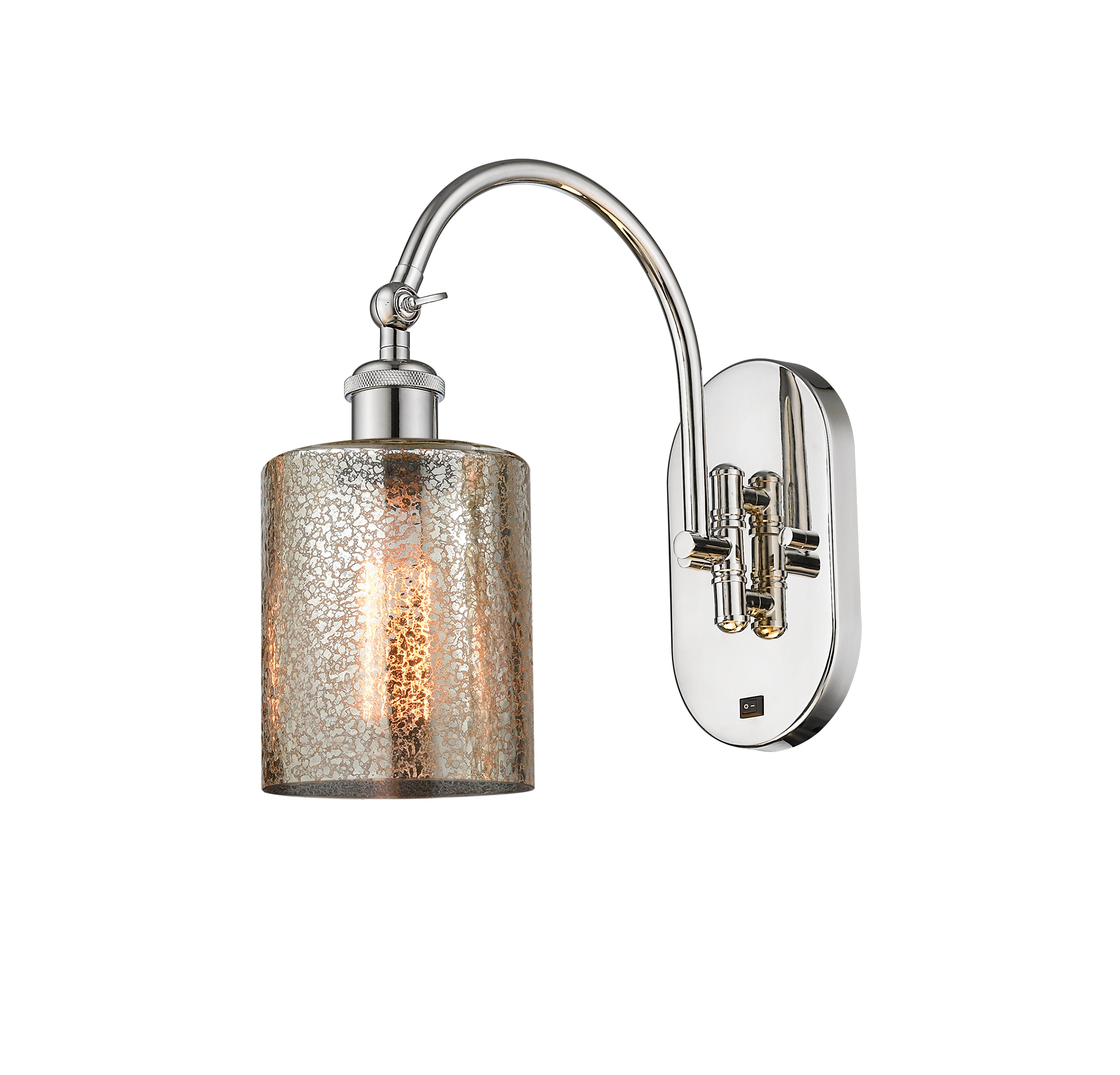 Ballston Swing Arm Cast Brass Glass Steel