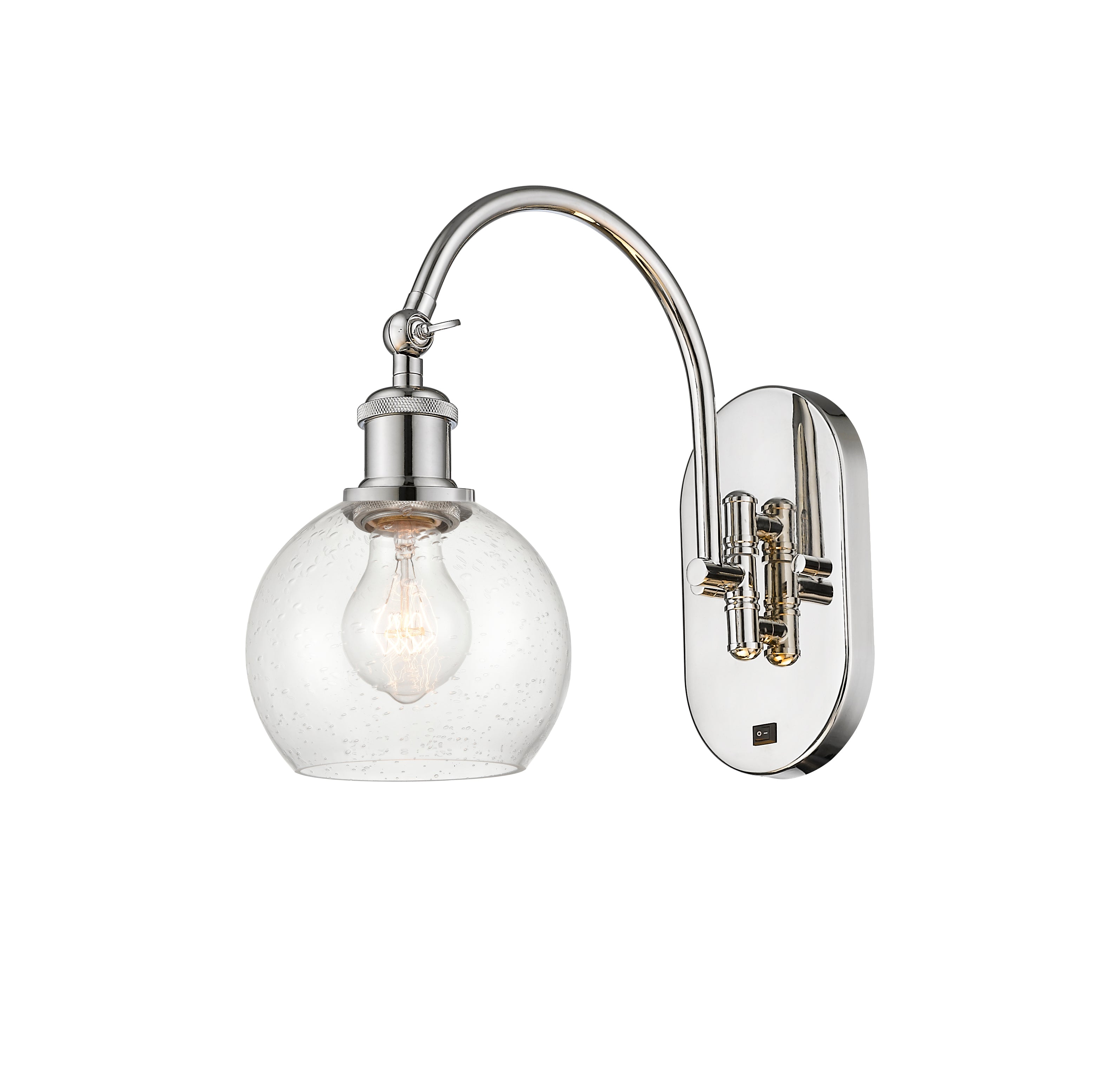 Ballston Swing Arm Cast Brass Steel Glass