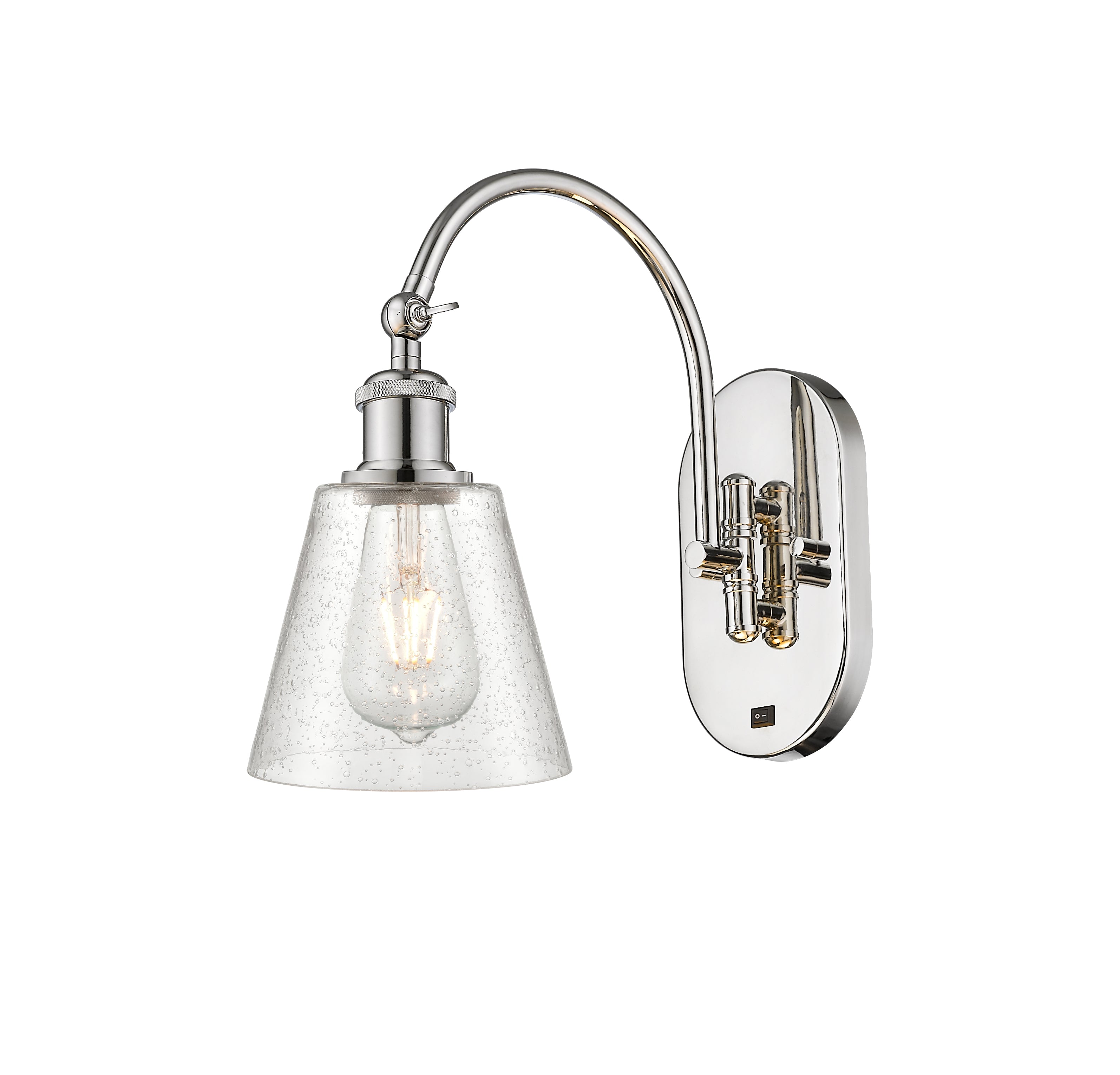 Ballston Swing Arm Cast Brass Steel Glass
