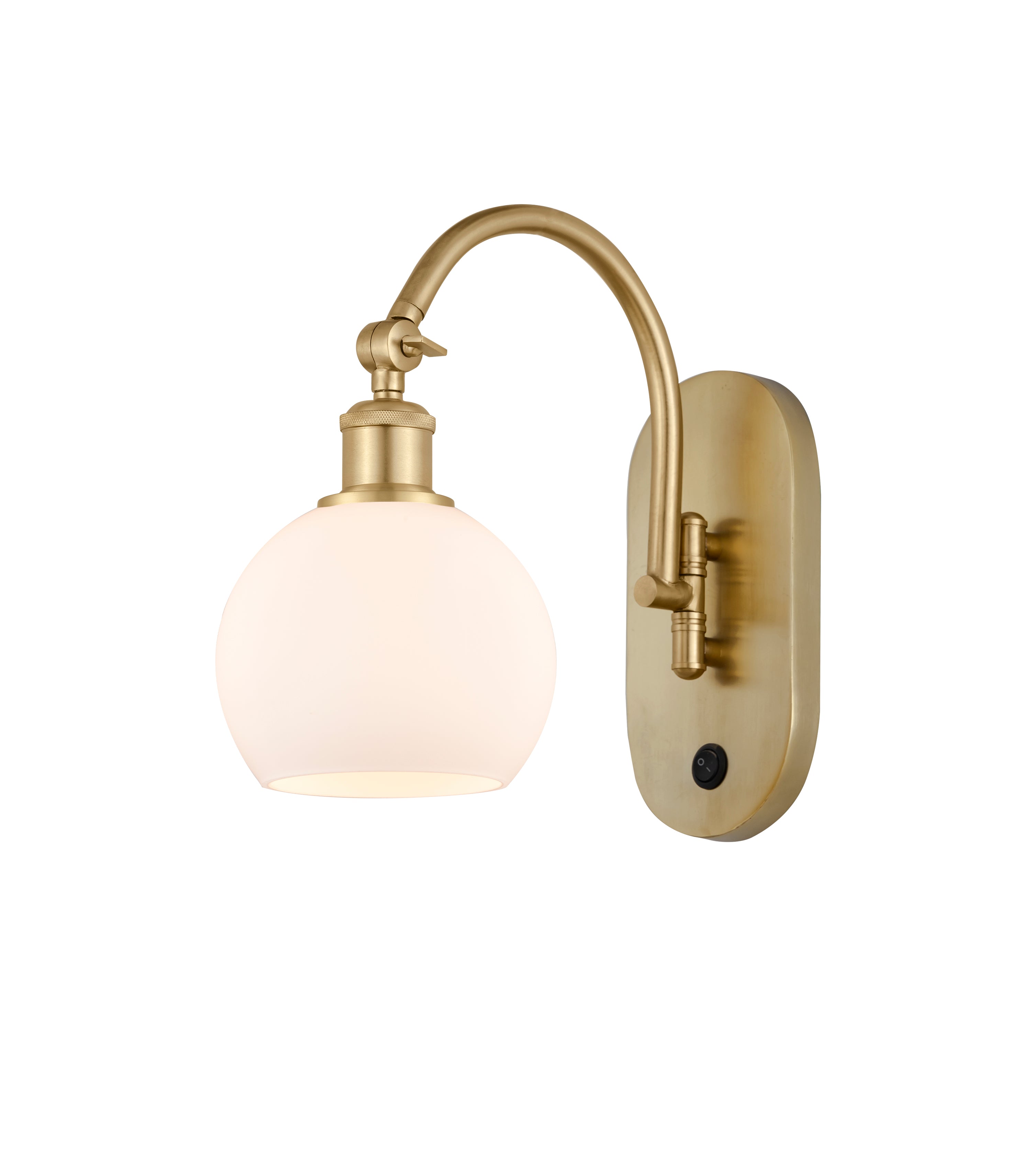 Ballston Swing Arm Cast Brass Steel Glass