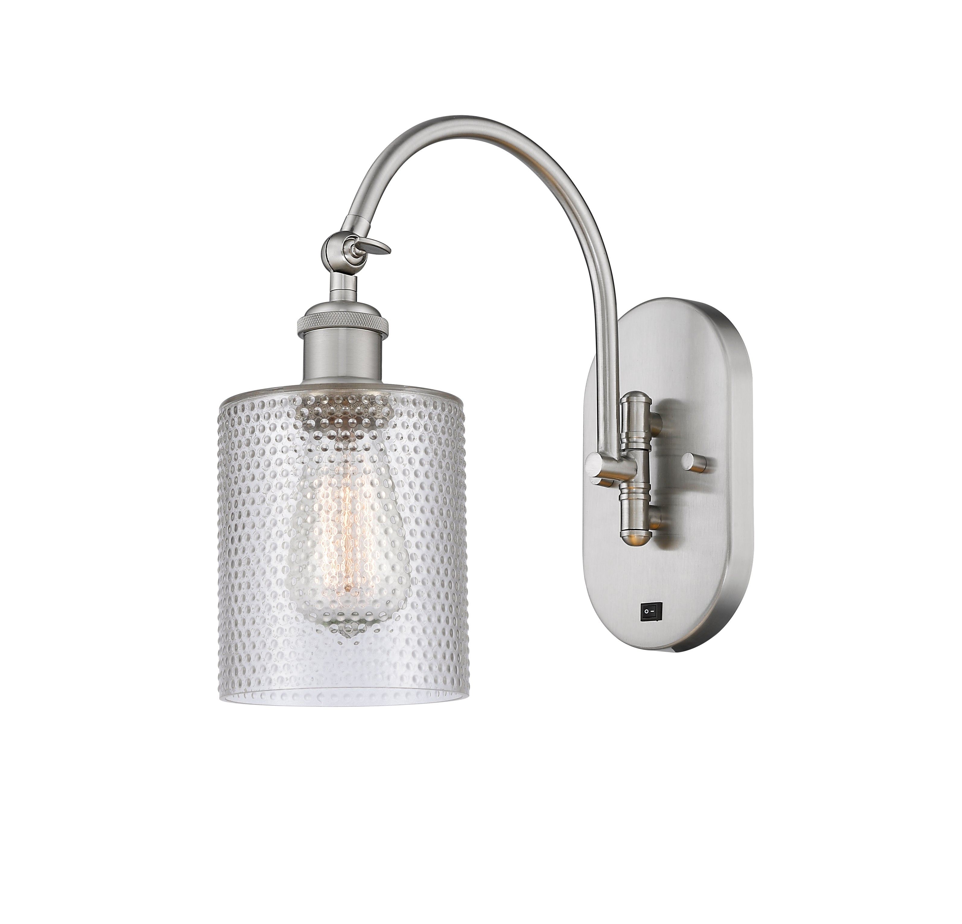 Ballston Swing Arm Cast Brass Glass Steel
