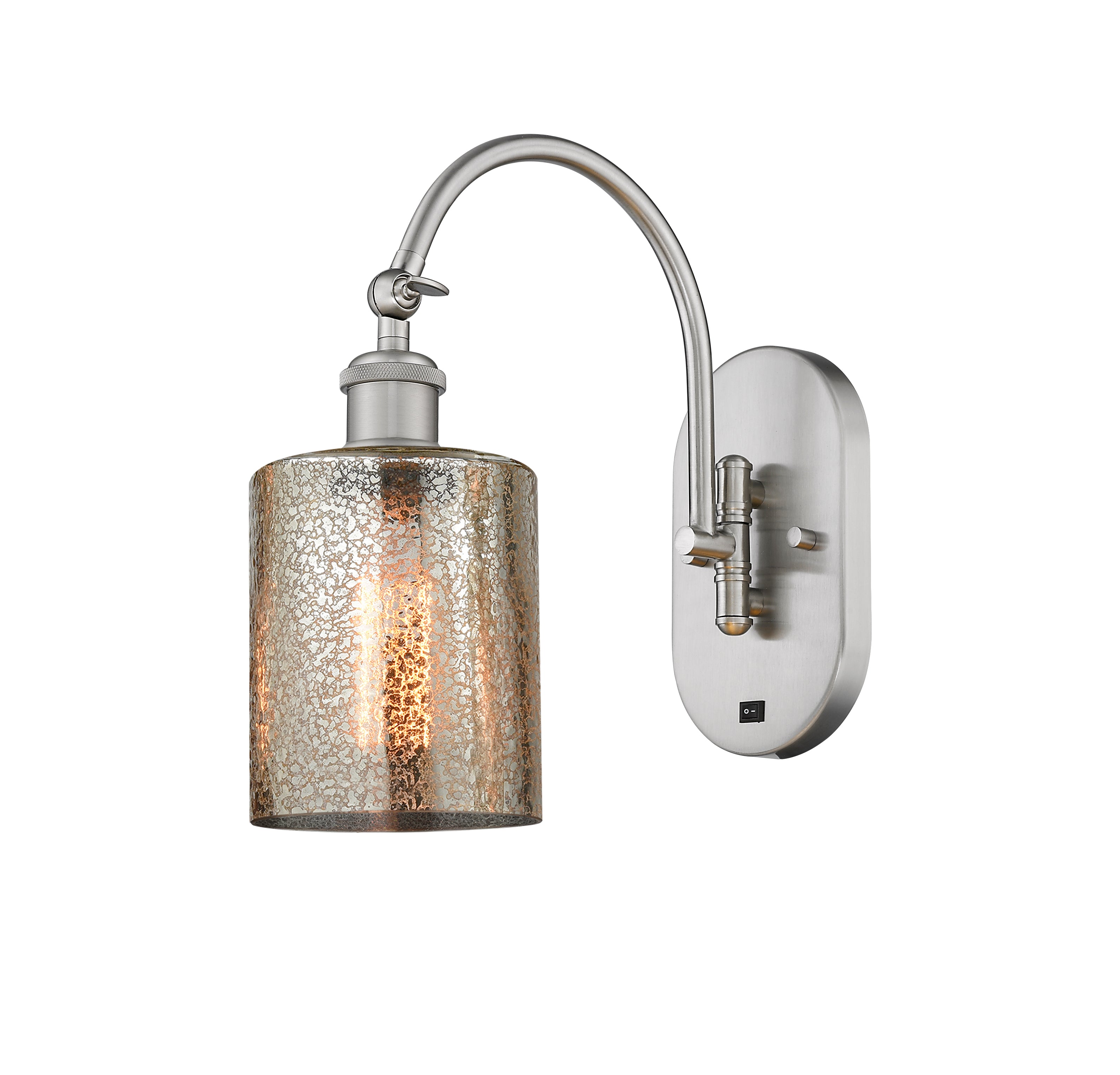 Ballston Swing Arm Cast Brass Glass Steel