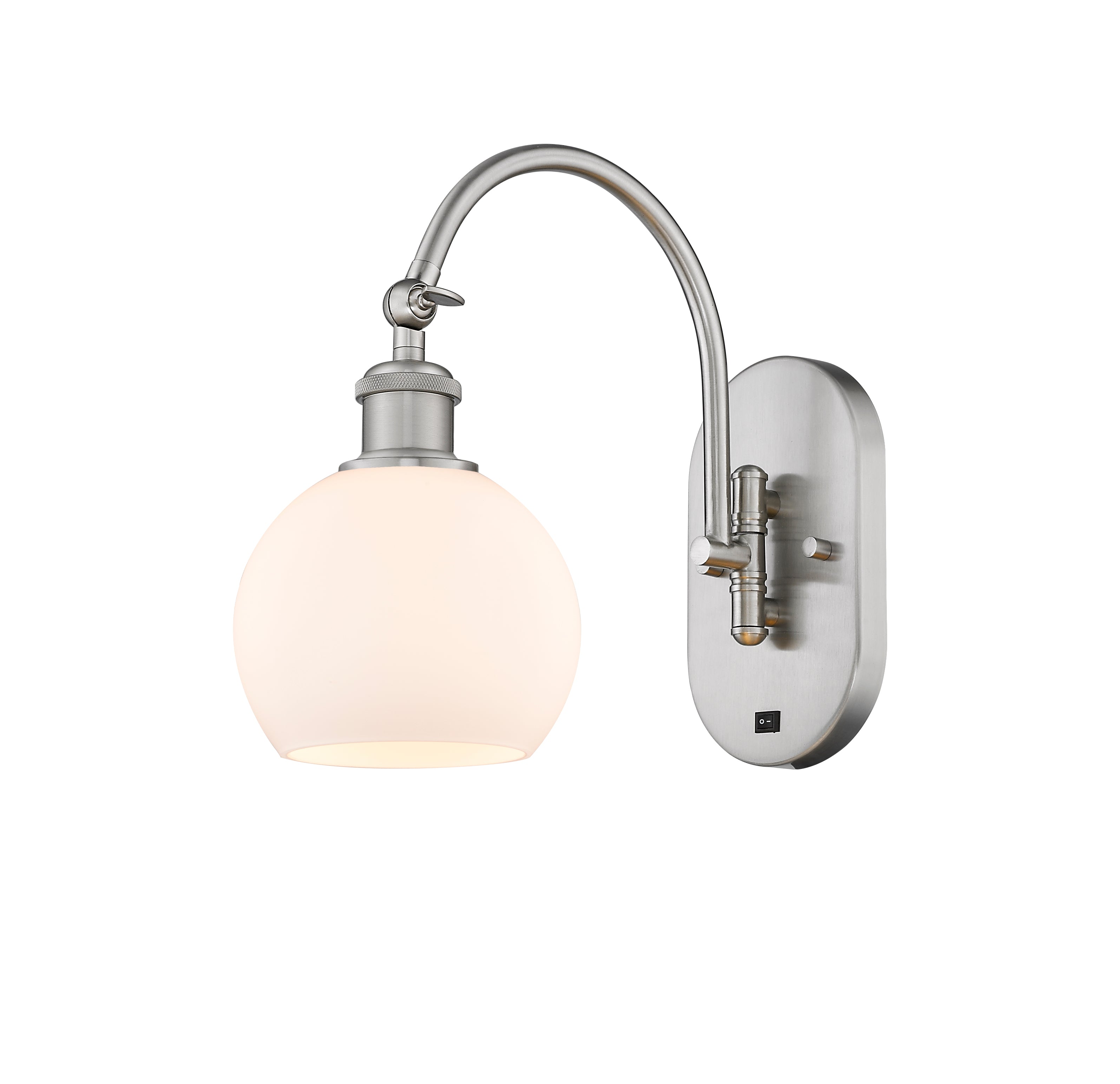 Ballston Swing Arm Cast Brass Steel Glass