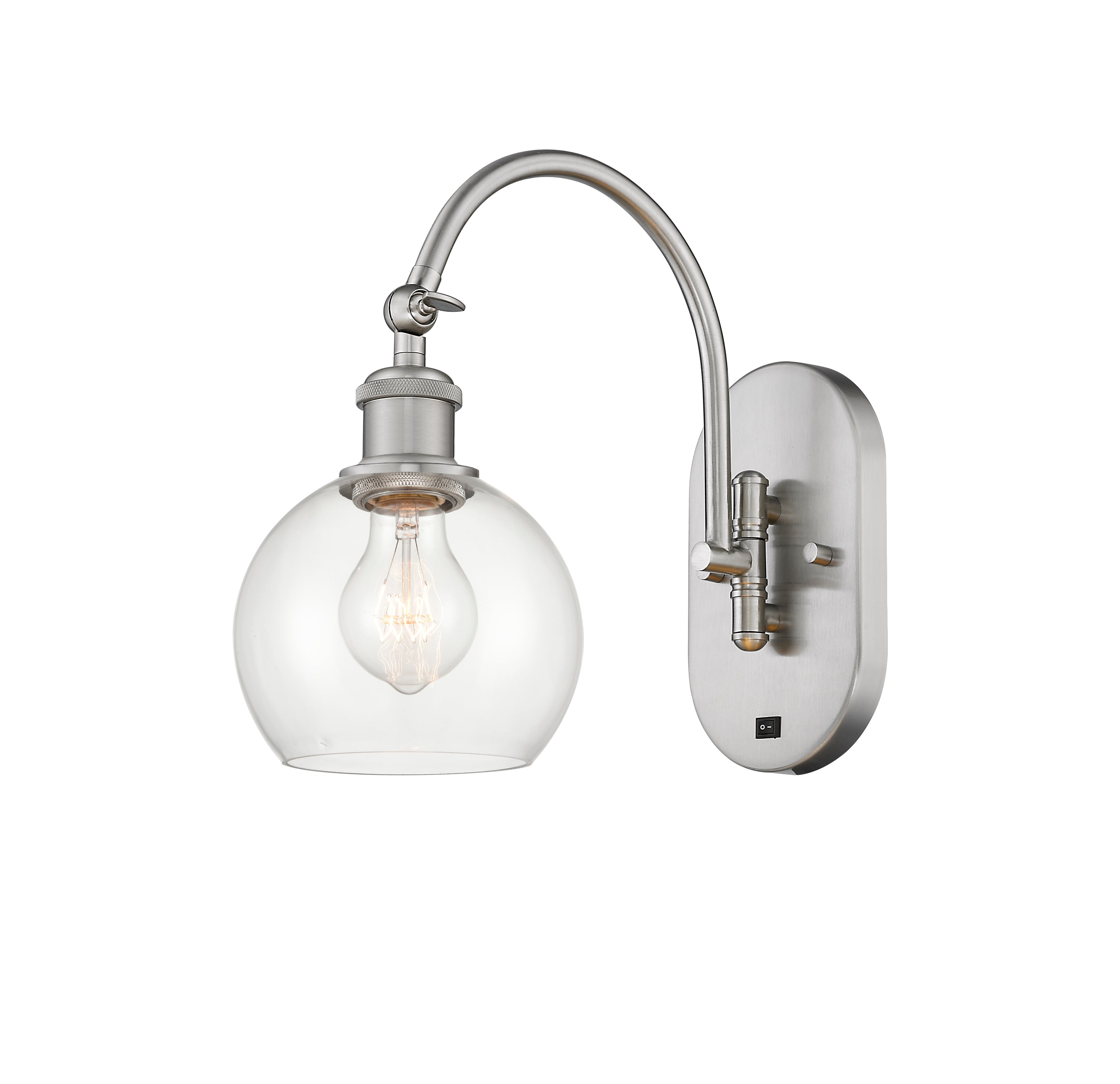 Ballston Swing Arm Cast Brass Steel Glass