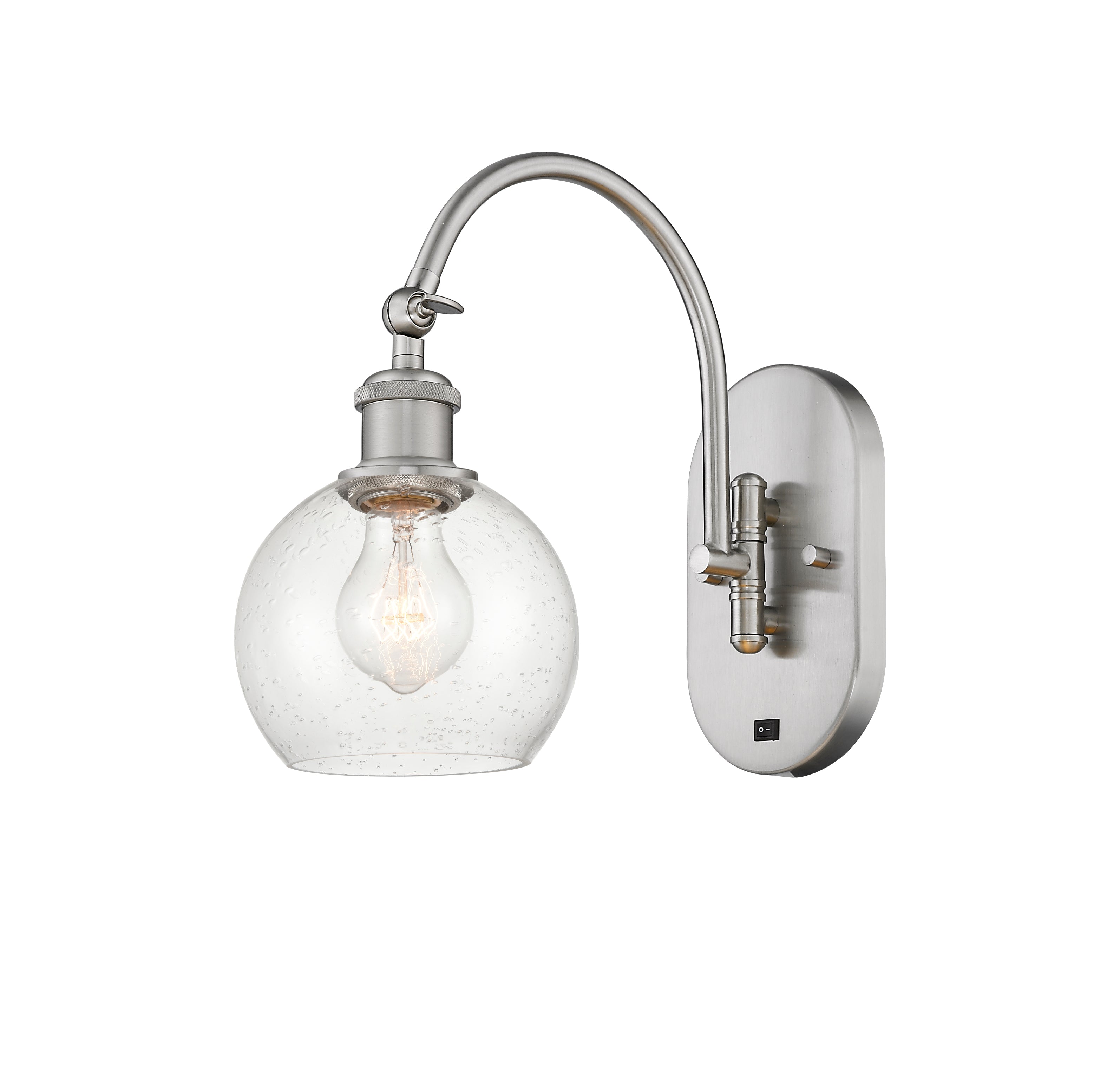 Ballston Swing Arm Cast Brass Steel Glass