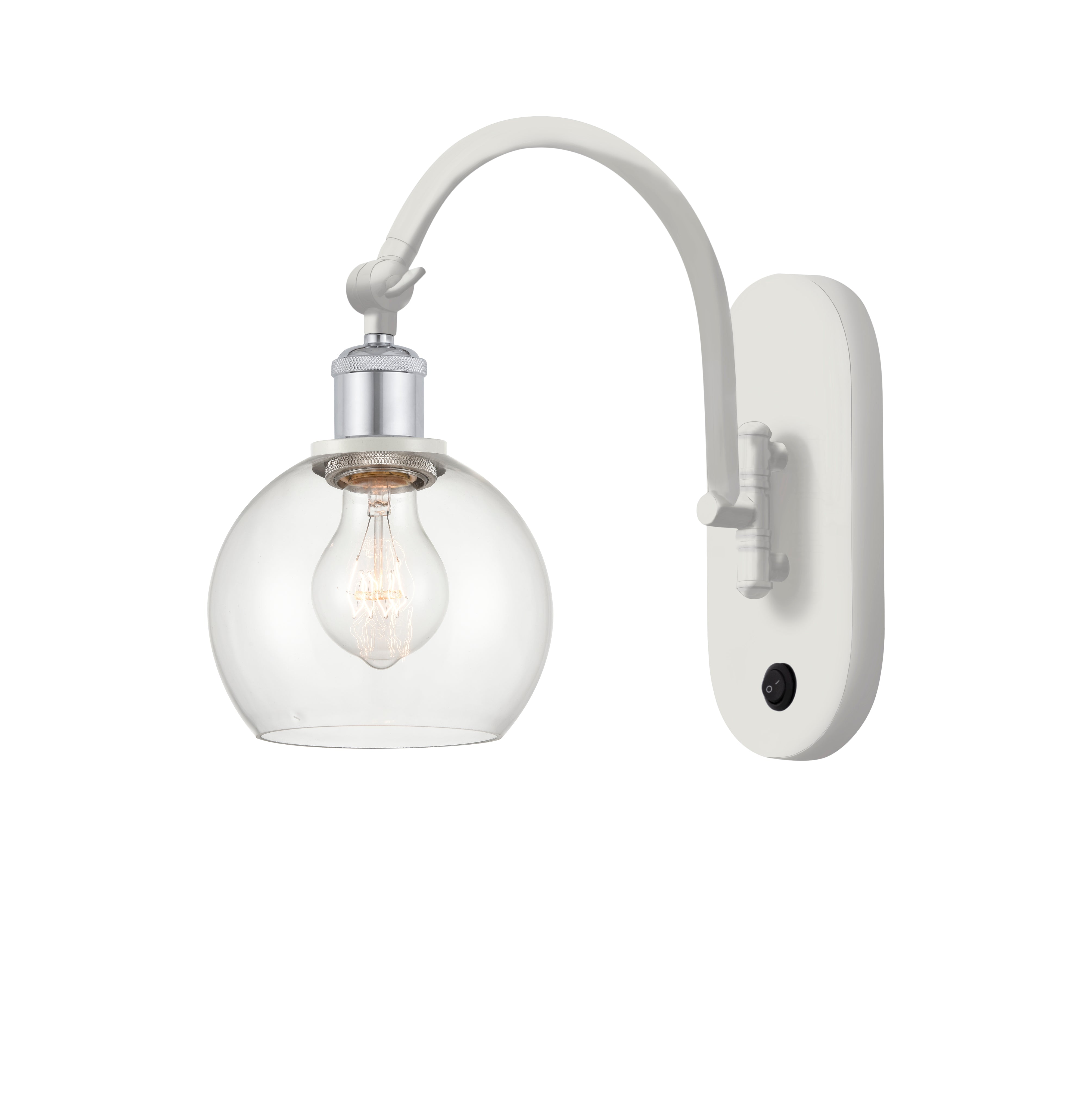 Ballston Swing Arm Cast Brass Steel Glass