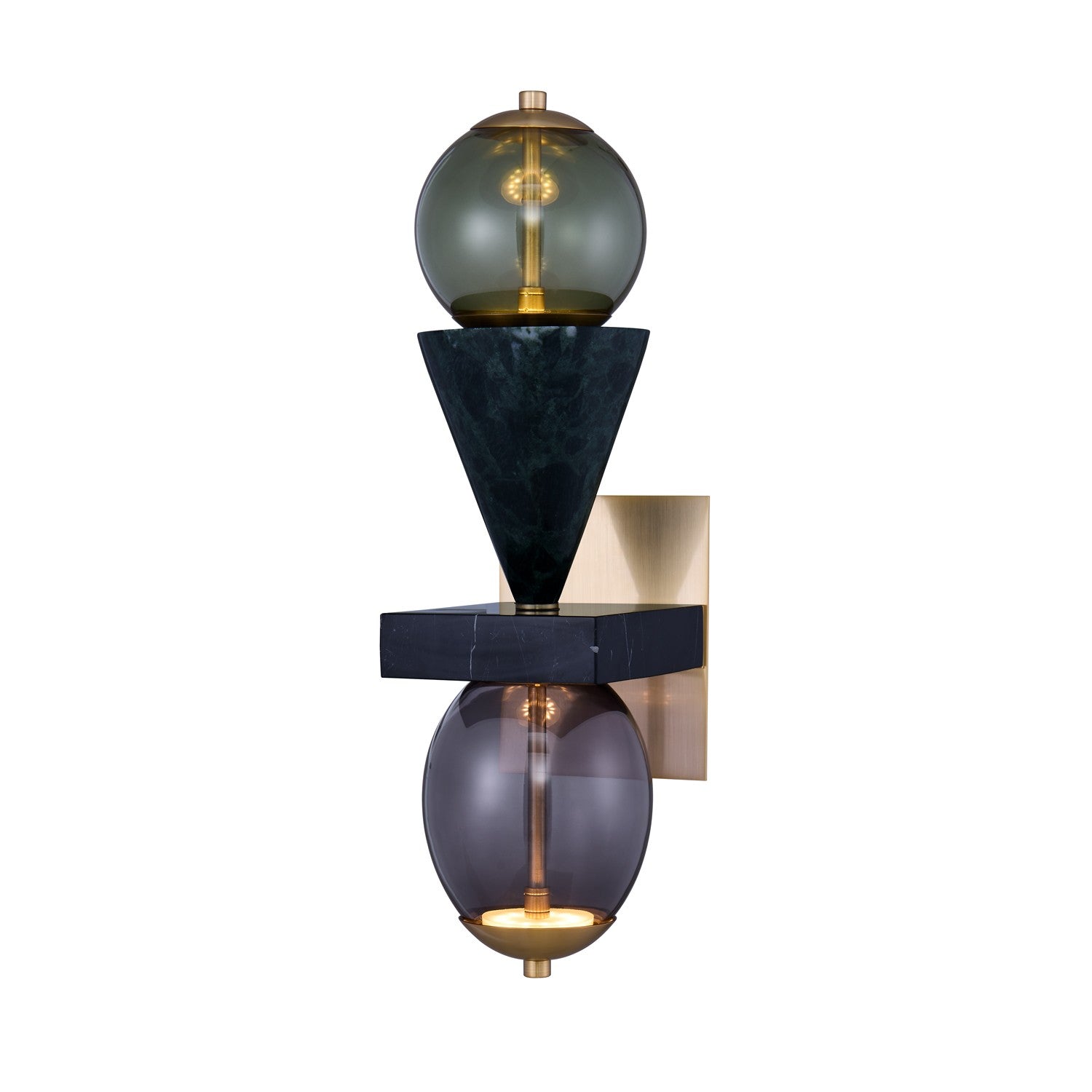 6.5'' Demi 2 Light Winter Brass Wall Sconce