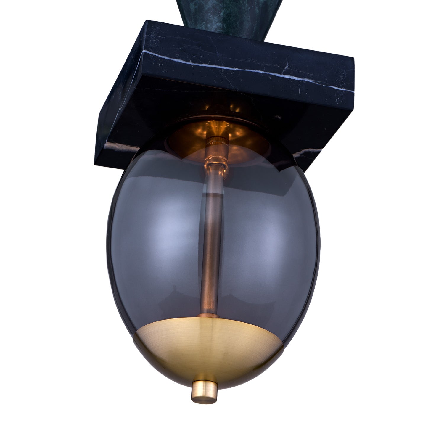24'' Demi 2 Light Winter Brass Pendant