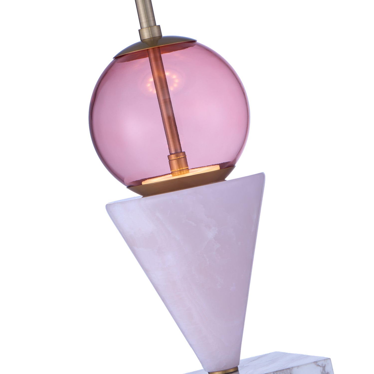 24'' Demi 1 Light Winter Brass Pendant