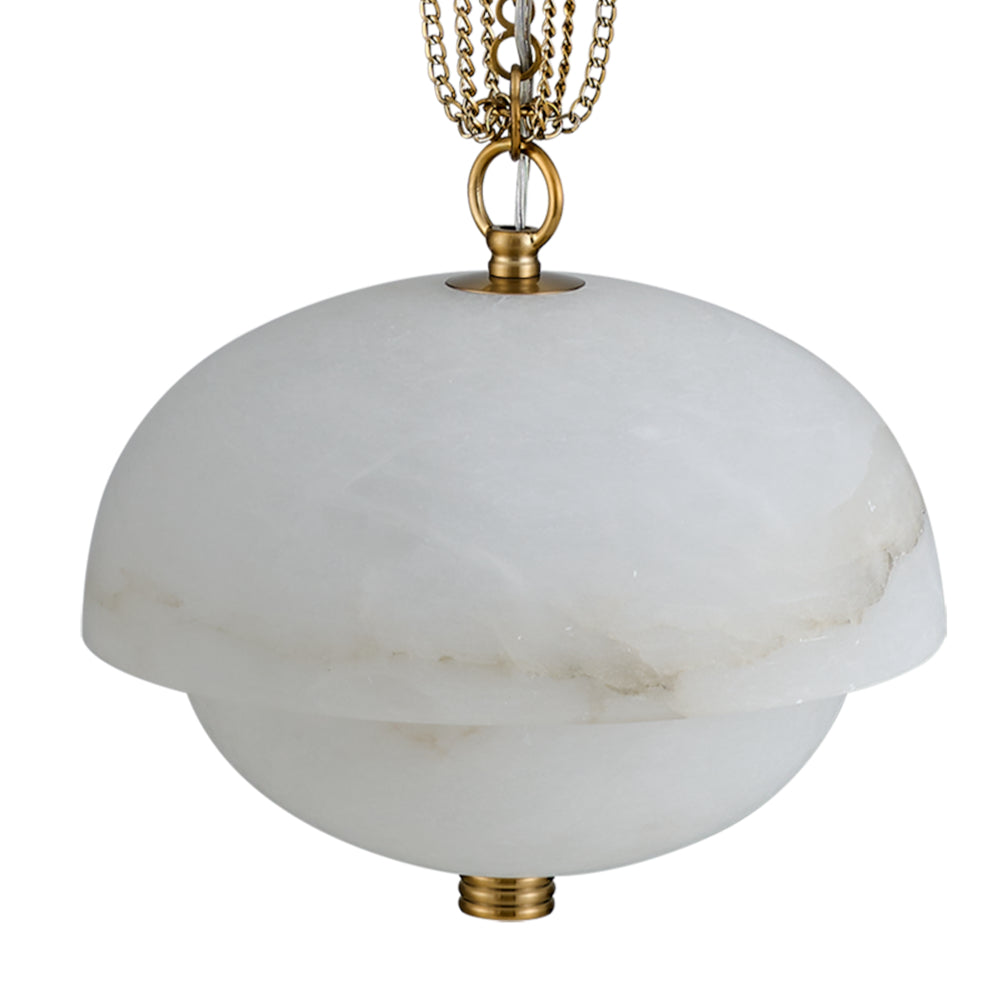 16'' Volterra 1 Light Winter Brass Pendant