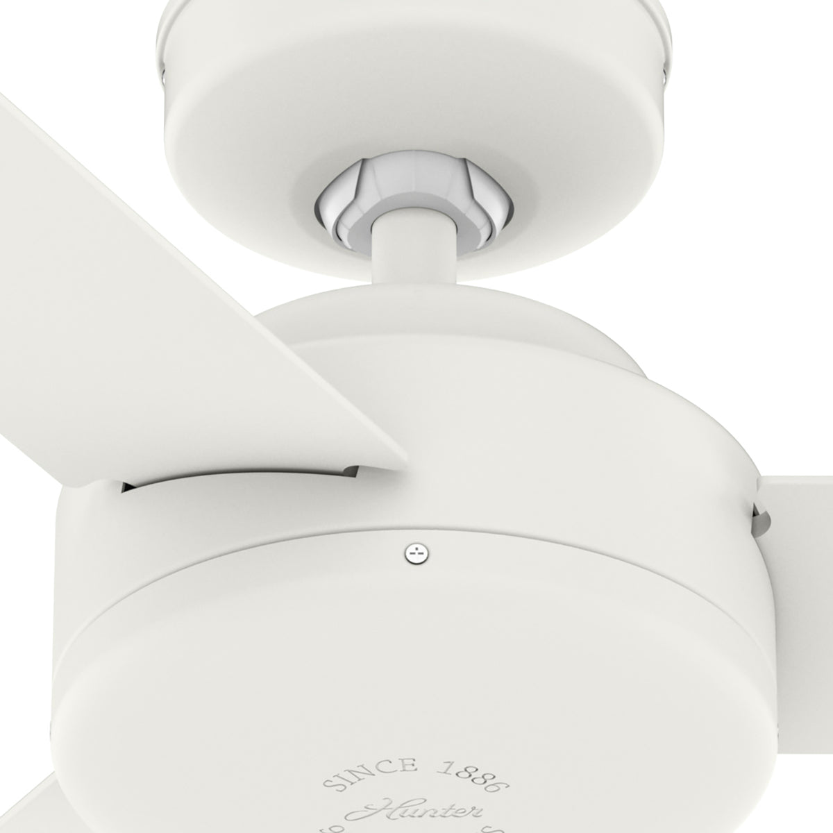 44 inch Presto Matte White Ceiling Fan and Wall Control